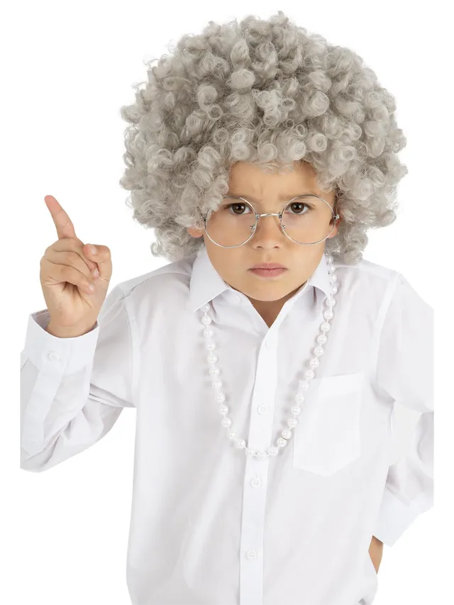 smiffys-fever-granny-perm-per-cke-kinder-grau-locken image 1