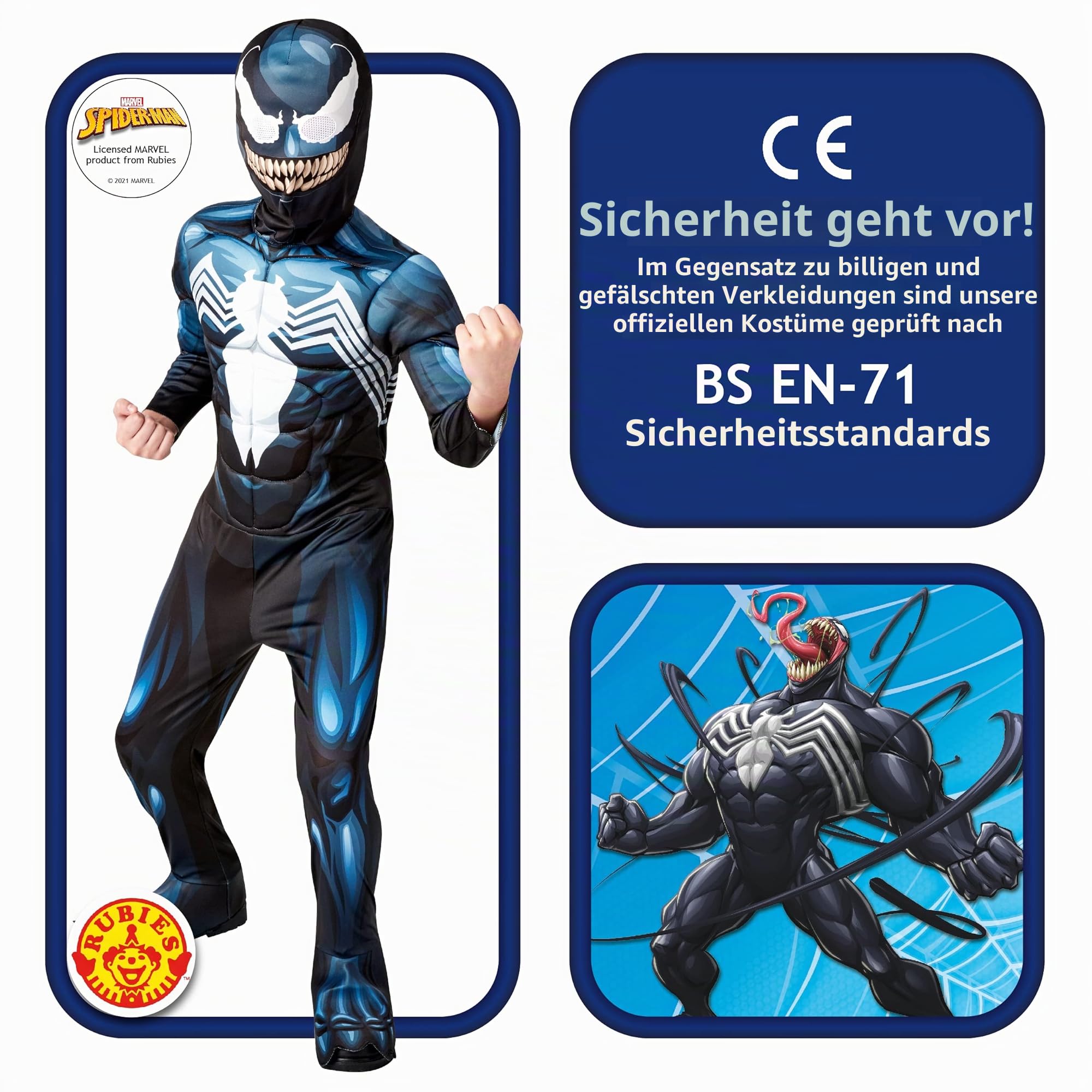 rubie-s-deluxe-marvel-venom-jungen-kost-m-superheld image 2
