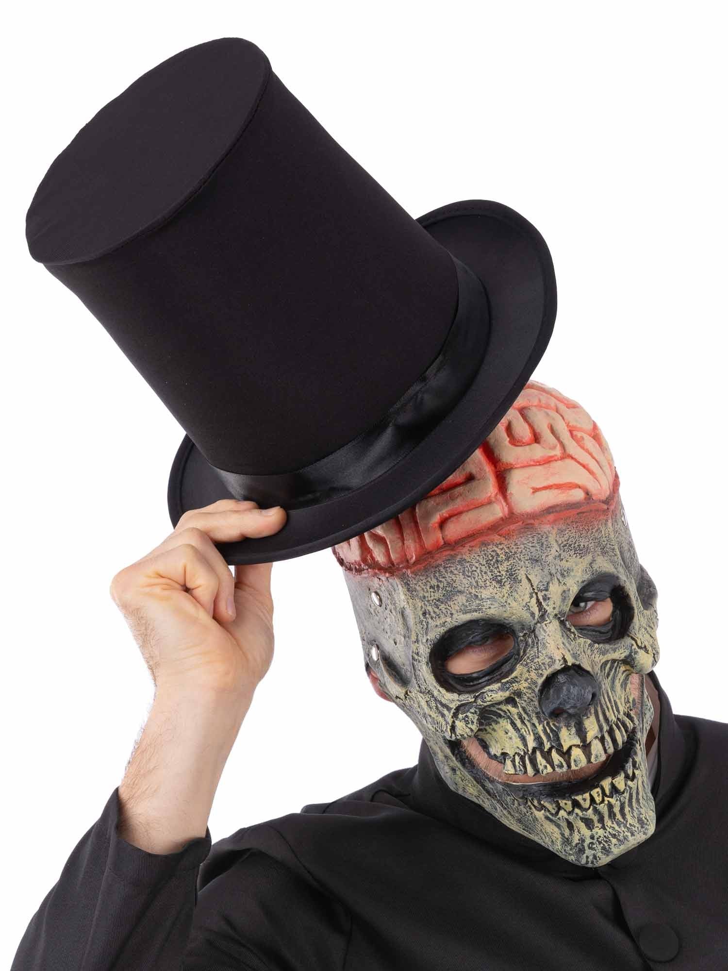 smiffys-makeup-fx-totenkopf-latexmaske-gehirn-halloween image 2