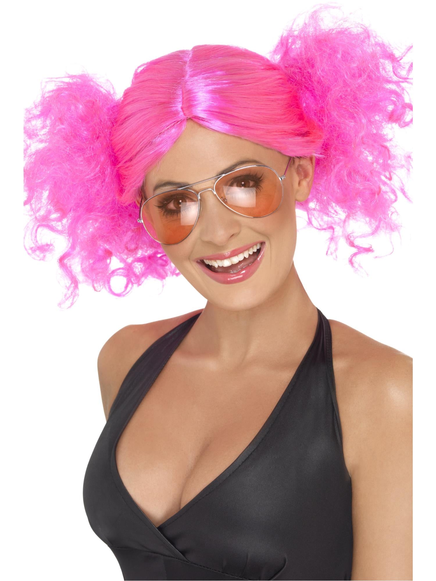 smiffys-fever-80s-bunches-per-cke-locken-pink-damen image 1