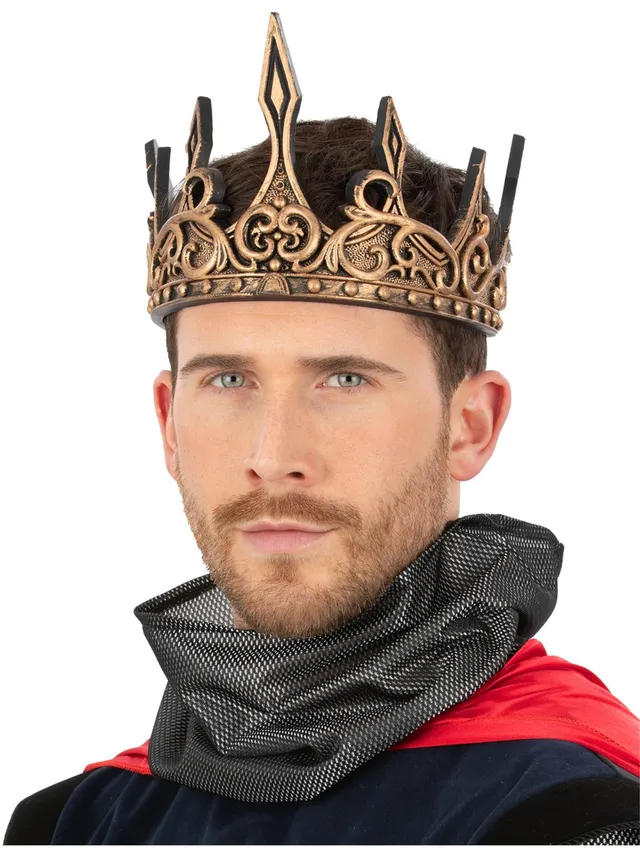 smiffys-fever-wikinger-krone-gold-schwarz-einheitsgr-e image 1