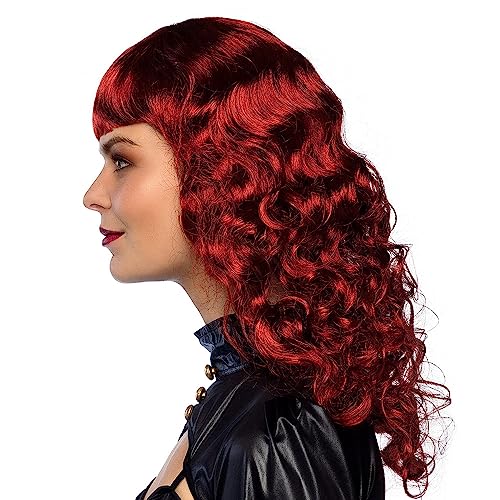 boland-per-cke-lady-steampunk-rot-lang-lockig-mit-pony image 6