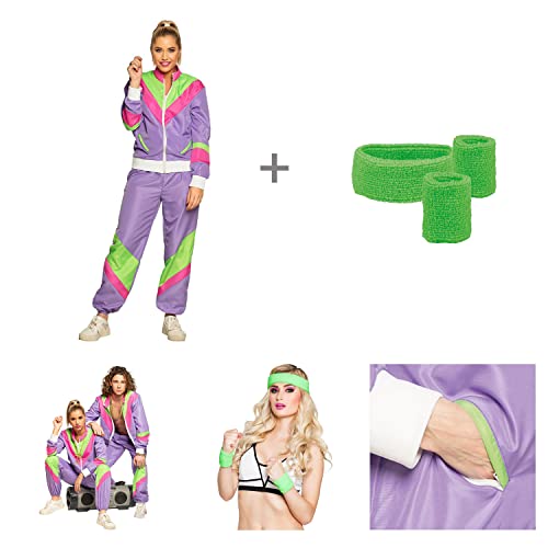 boland-retro-tracksuits-trainingsanzug-m-lila-gr-n-damen image 7