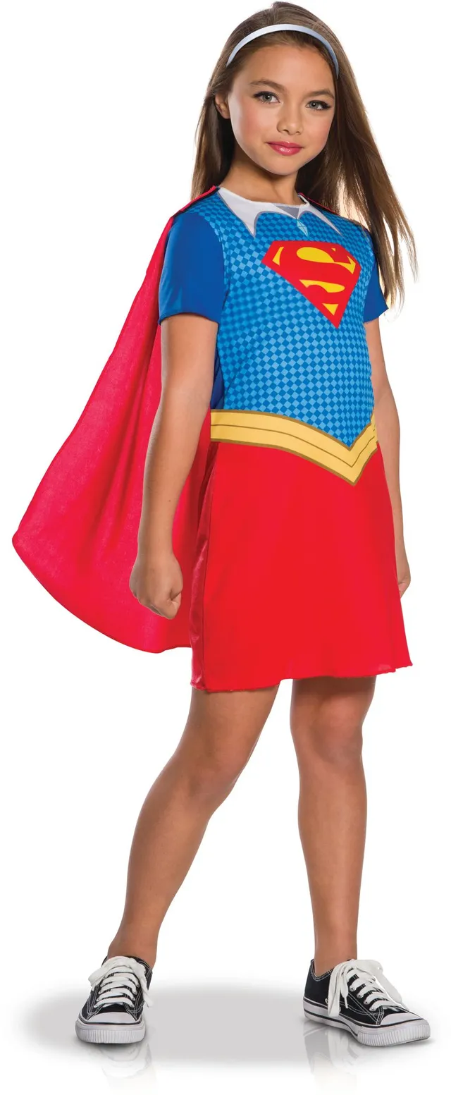 rubies-supergirl-kost-m-klassik-kleid-mit-cape image 1