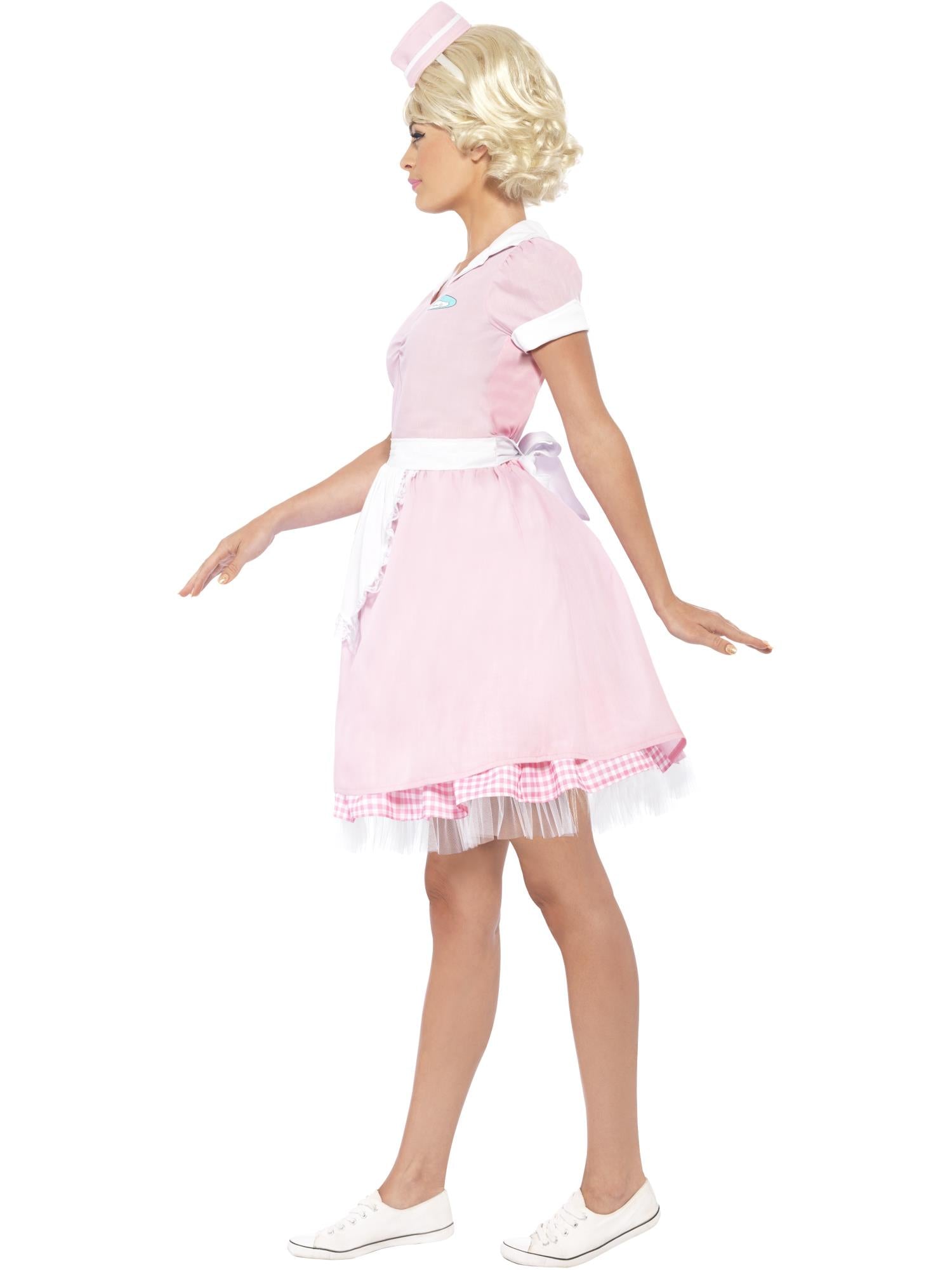 smiffys-fever-50s-diner-girl-kost-m-pink-gr-m-kleid image 3