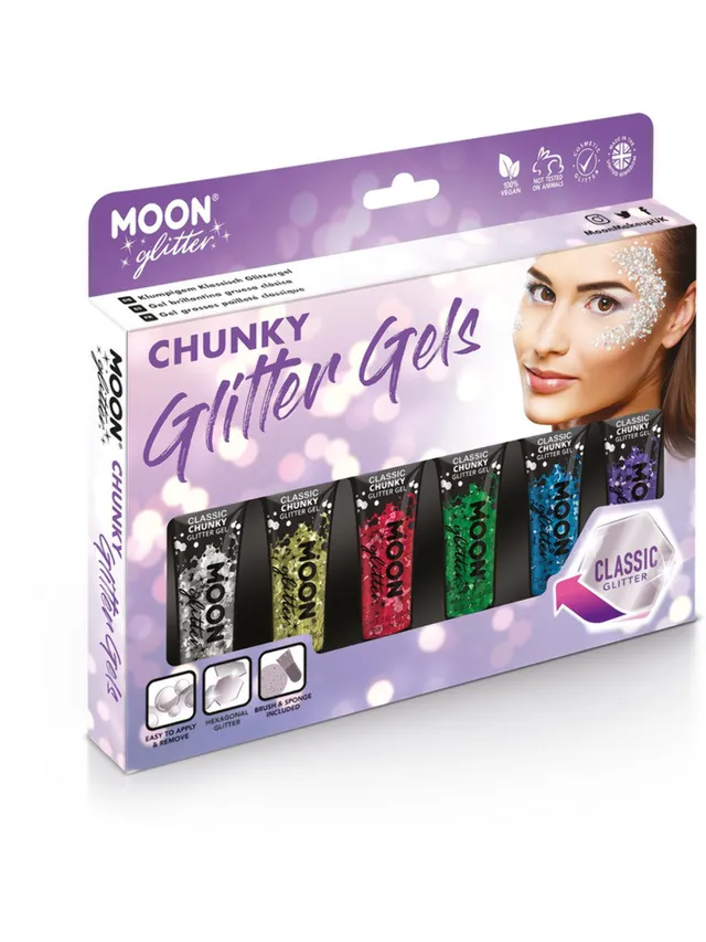moon-glitter-chunky-glitter-gel-12ml-boxset-schmink-glitzer image 1