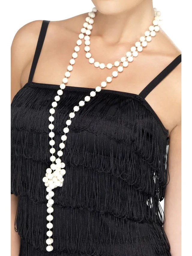 smiffys-fever-pearl-necklace-perlenkette-creme-20er-jahre image 1