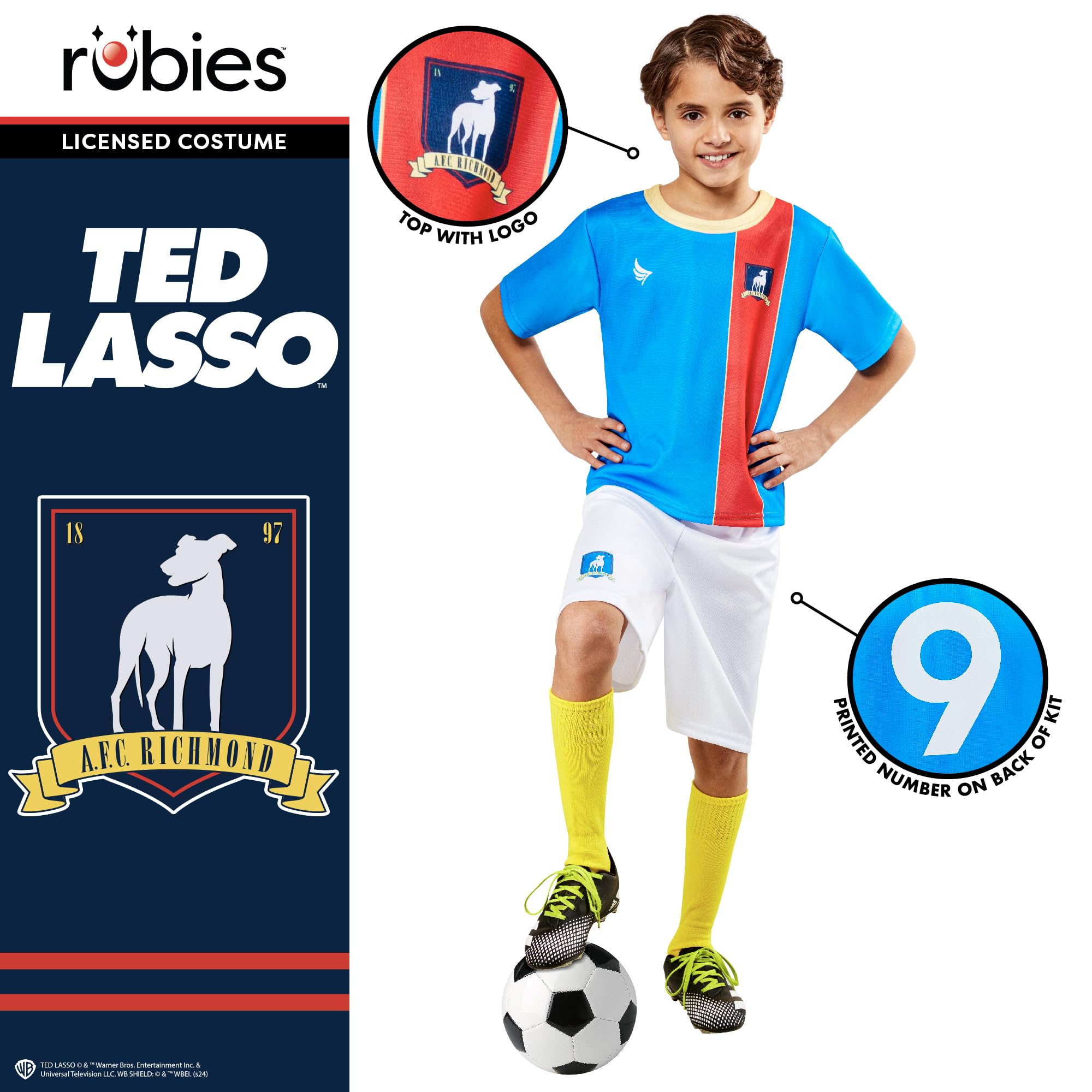 rubie-s-deluxe-afc-richmond-kost-m-kinder-s-trikot image 3