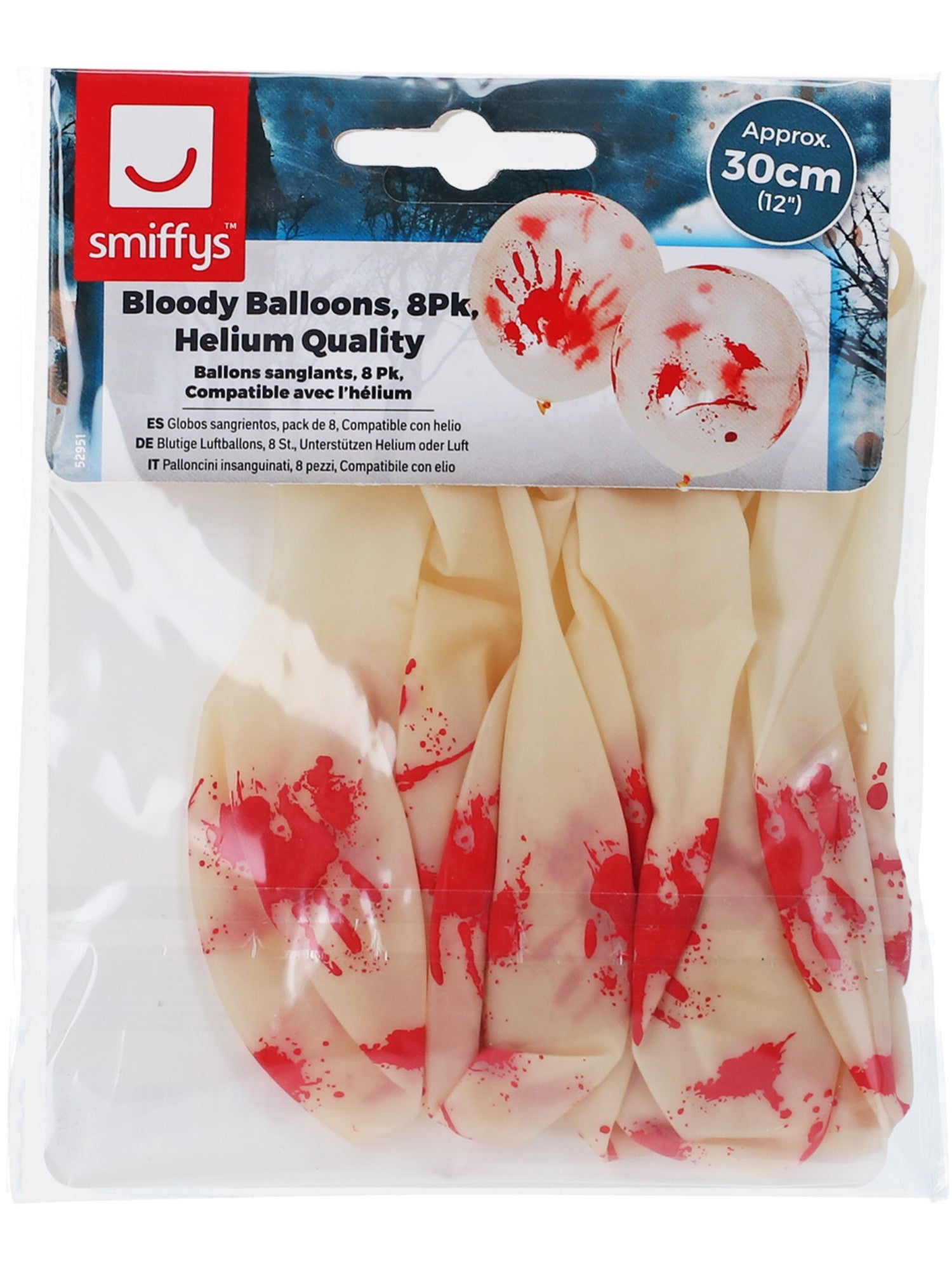 smiffys-fever-blut-luftballons-wei-30-cm-8er-pack image 3