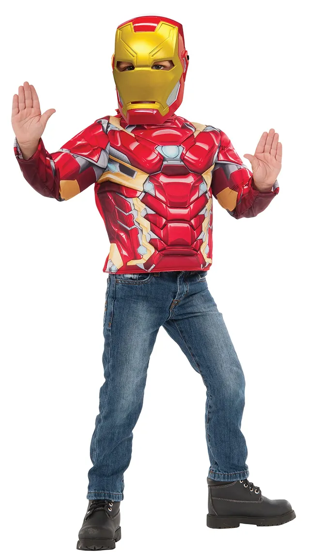 rubie-s-deluxe-iron-man-muskelshirt-kost-m-small-116 image 1