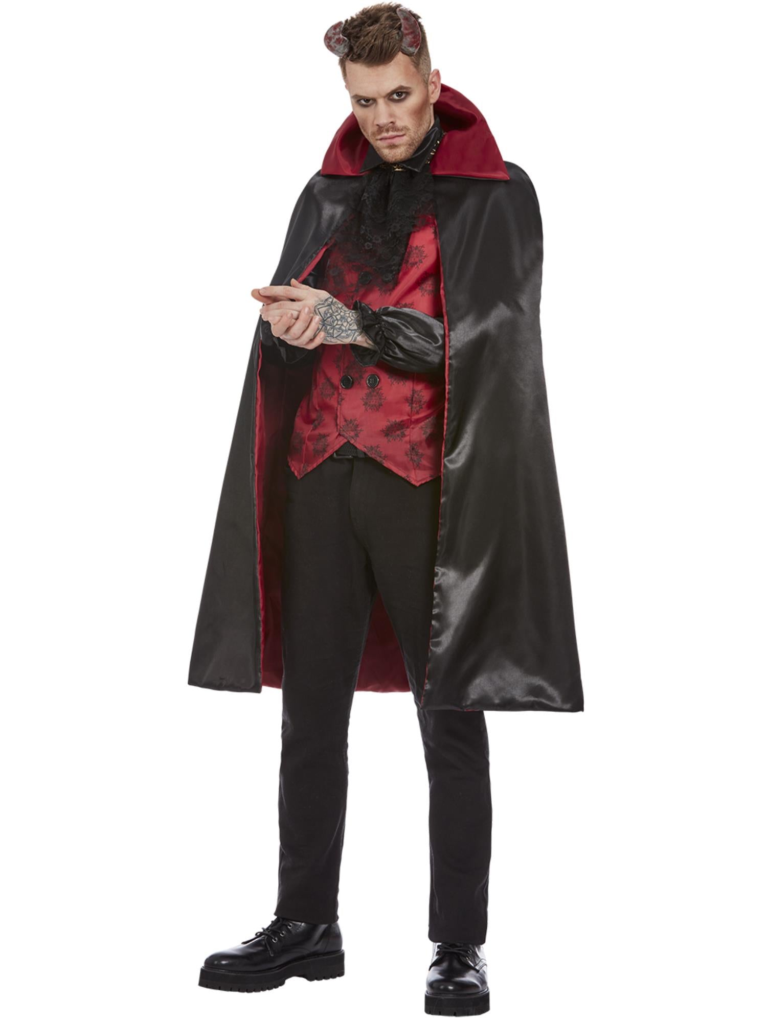 smiffys-fever-teufel-kost-m-herren-rot-schwarz-m-mit-h-rnern image 1
