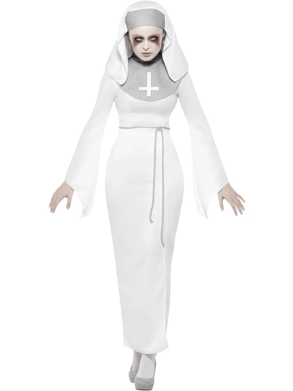 smiffys-fever-nonnen-kost-m-damen-wei-m-mit-haube image 1
