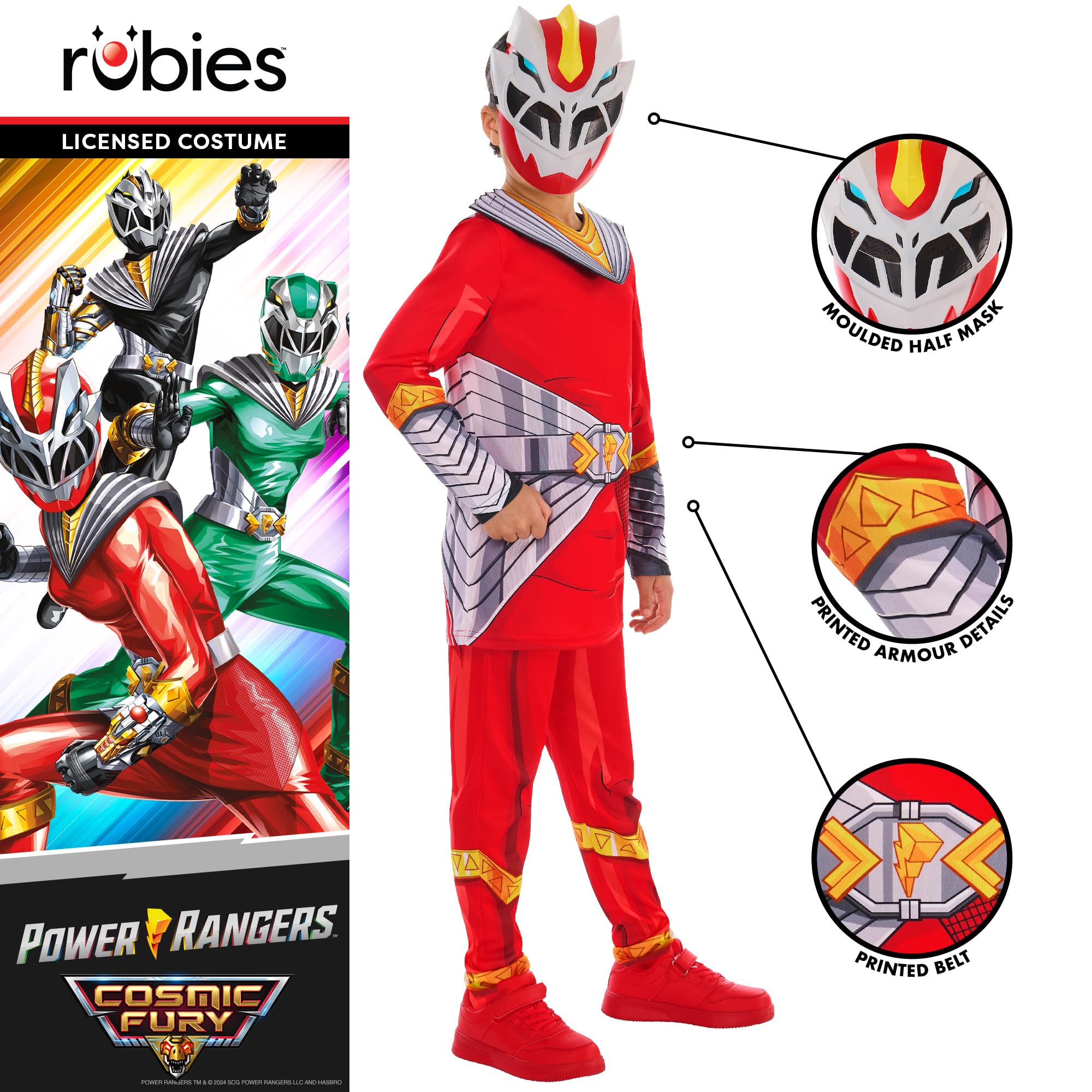 rubie-s-deluxe-power-rangers-cosmic-fury-kost-m-7-8-rot image 3