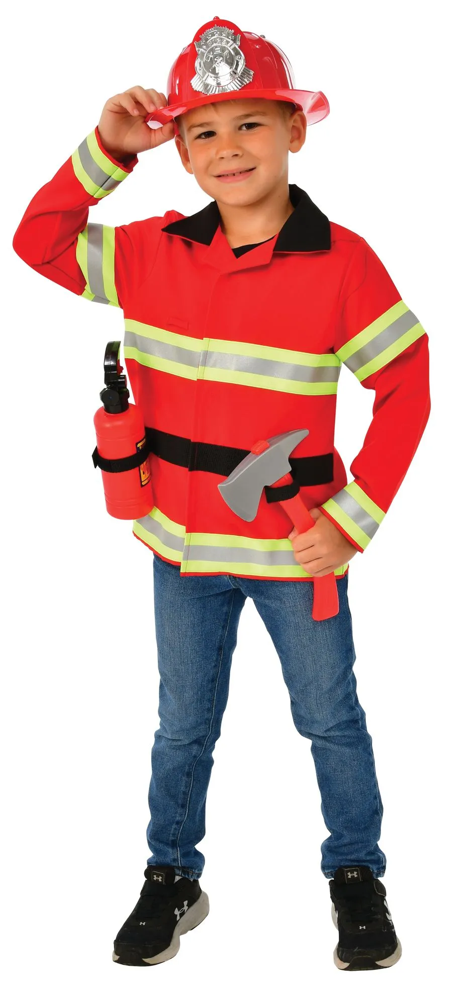 rubies-feuerwehr-kost-m-kinder-set-mit-helm-4-teilig image 1