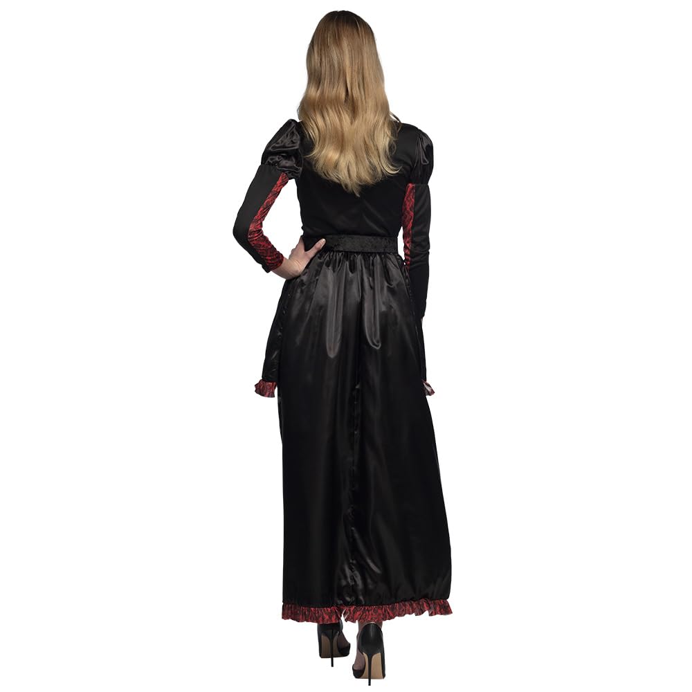 boland-halloween-senora-adriana-skelett-kost-m-damen-36-38-schwarz-rot image 3
