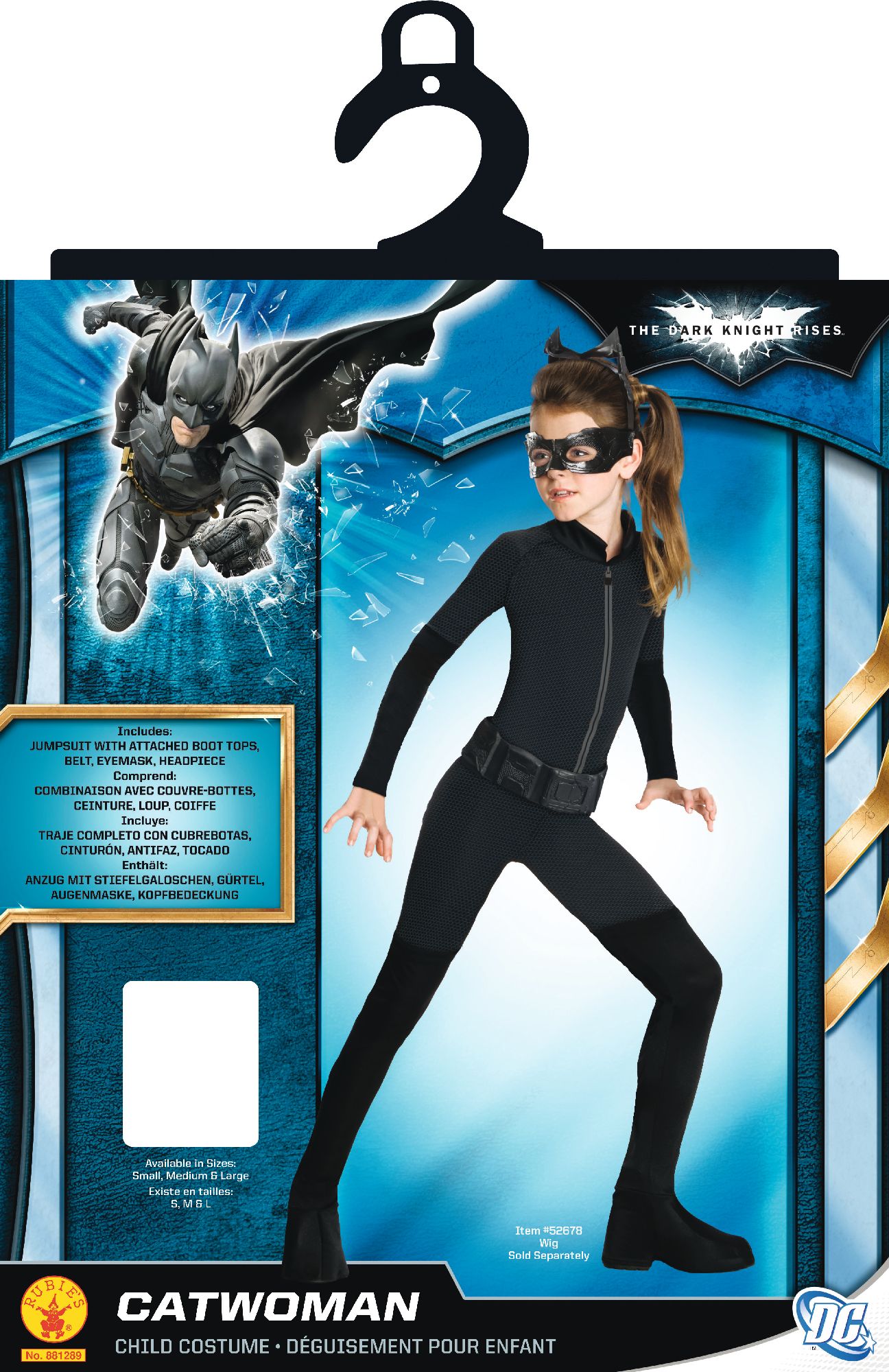 rubies-catwoman-dark-knight-kost-m-schwarz-maske-g-rtel image 2