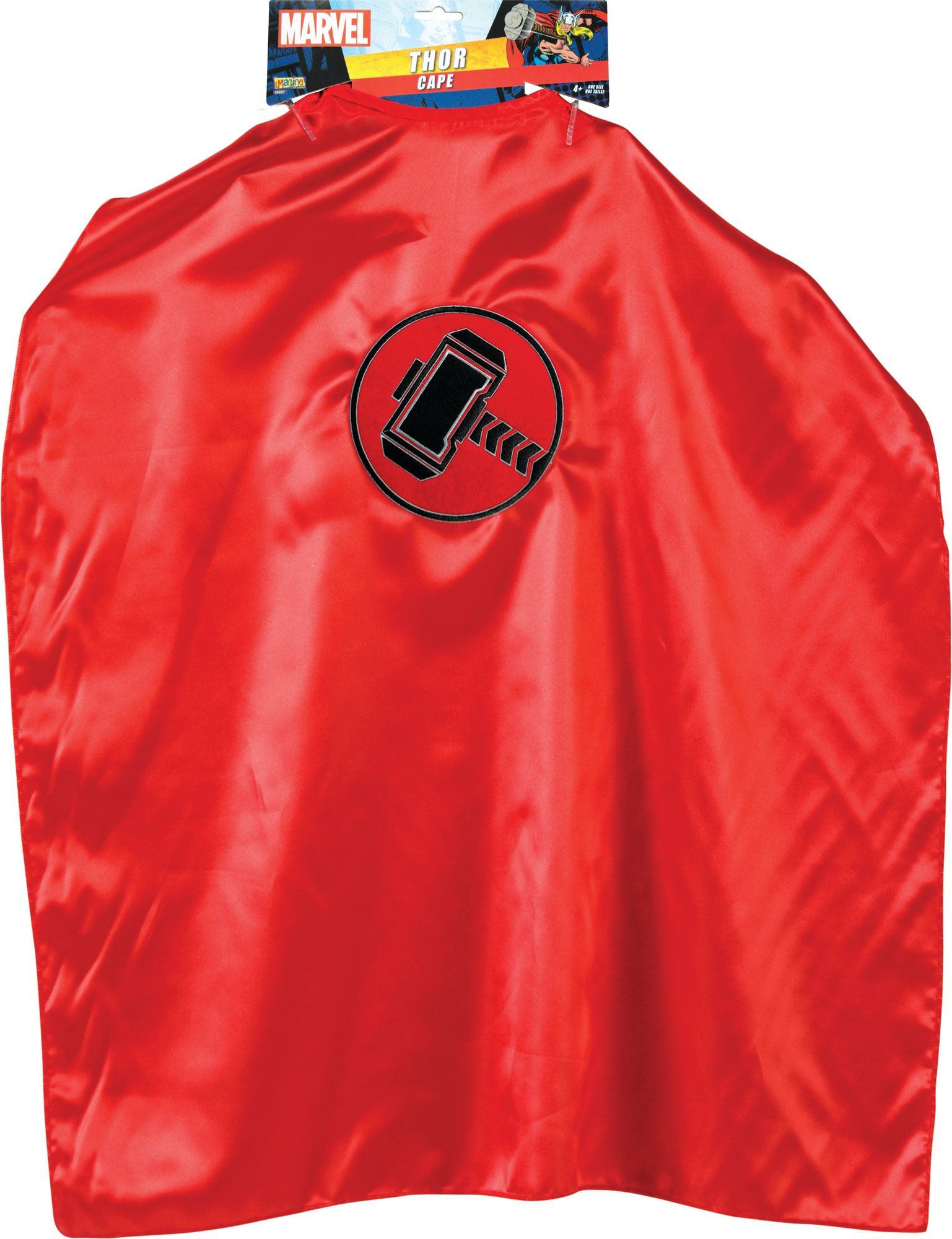 rubies-capes-thor-umhang-rot-satin-mit-hammer-logo image 2