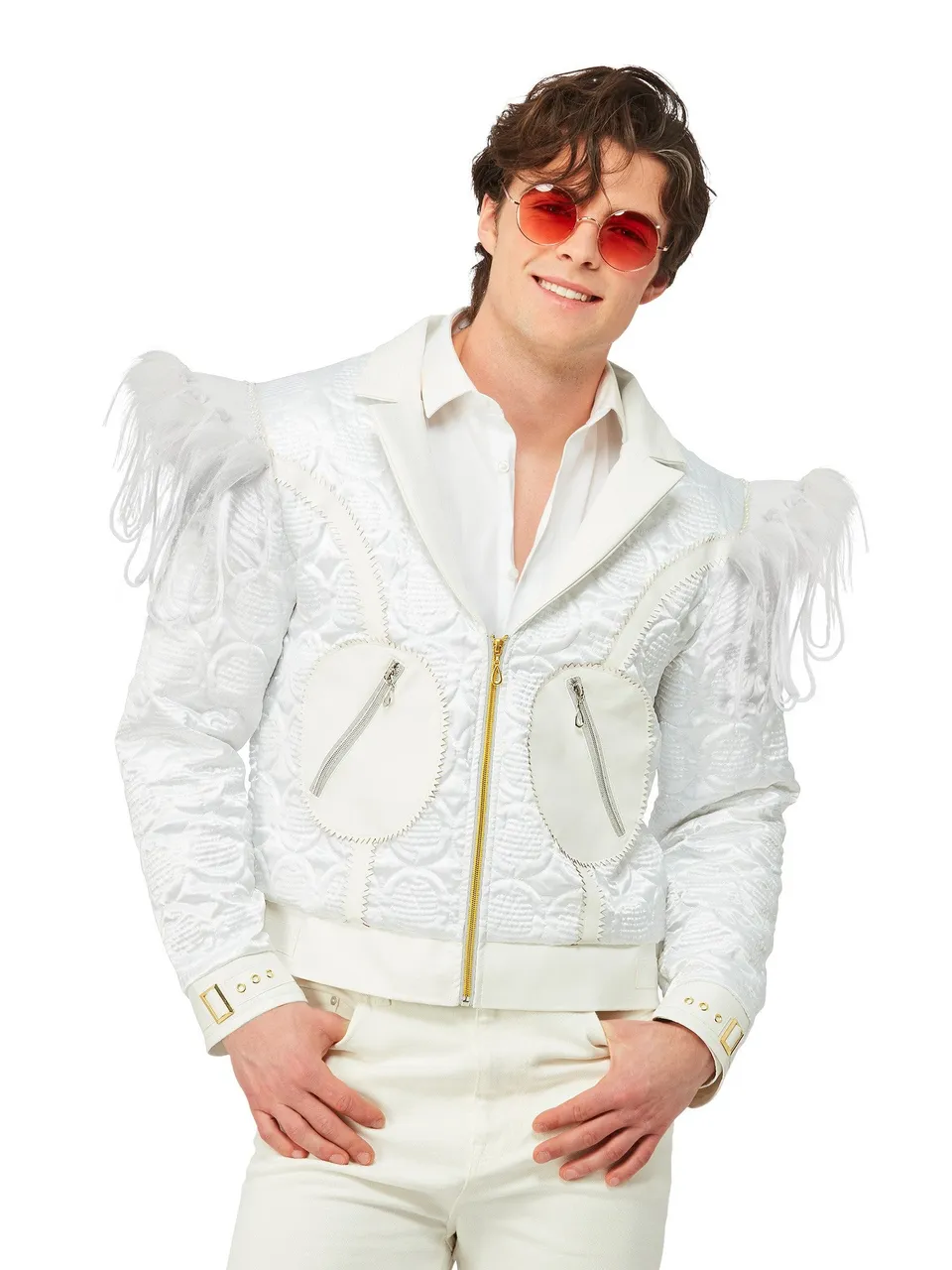 smiffys-fever-elton-john-federjacke-wei-m-l-kost-mjacke image 1