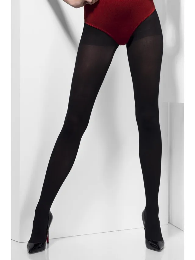 smiffys-fever-opaque-tights-strumpfhose-schwarz image 1