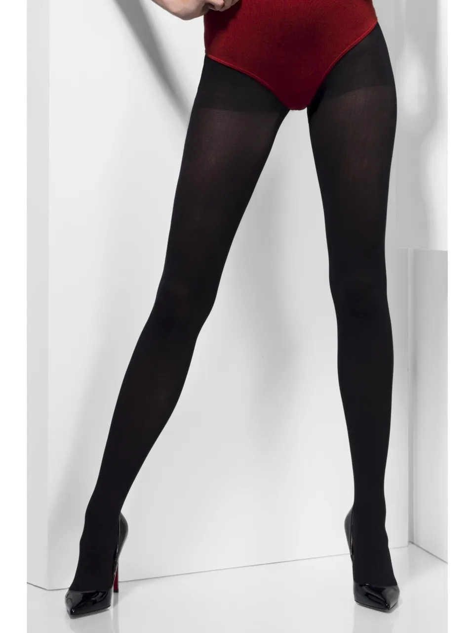 smiffys-fever-opaque-tights-strumpfhose-schwarz image 1