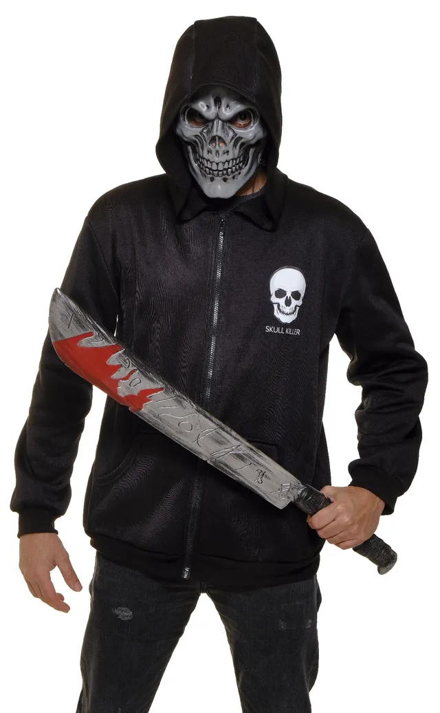 rubies-killer-skelett-kost-m-set-hoodie-maske-schwarz image 1