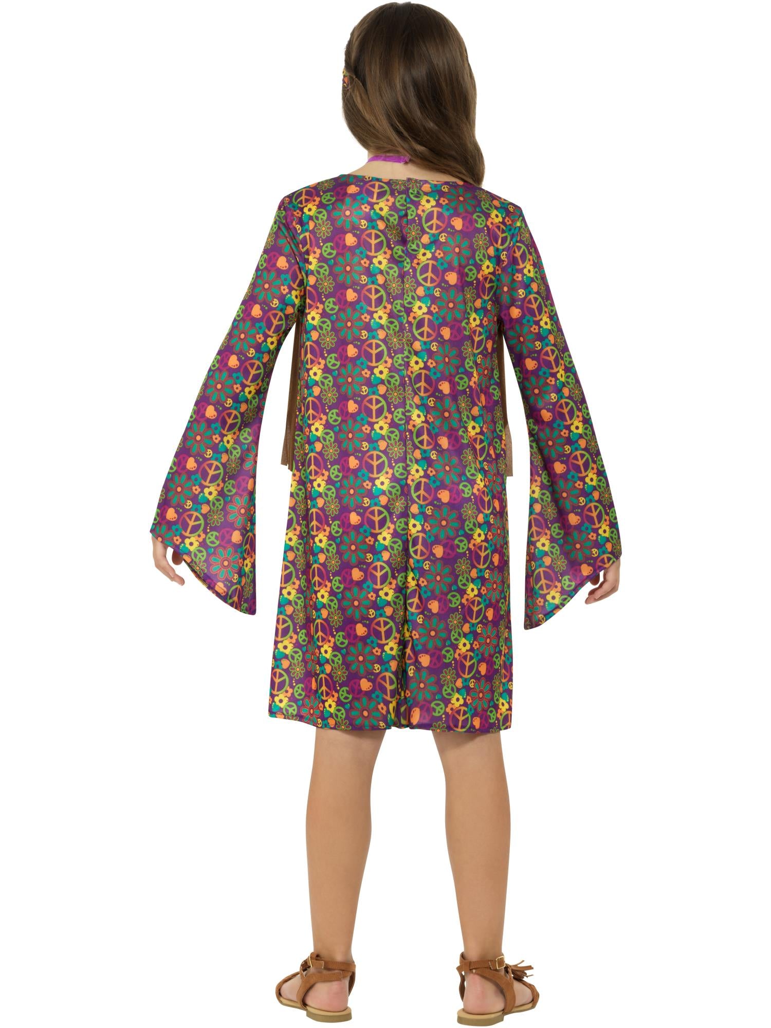 smiffys-fever-hippie-kost-m-m-dchen-bunt-gr-s-4-6-jahre image 2