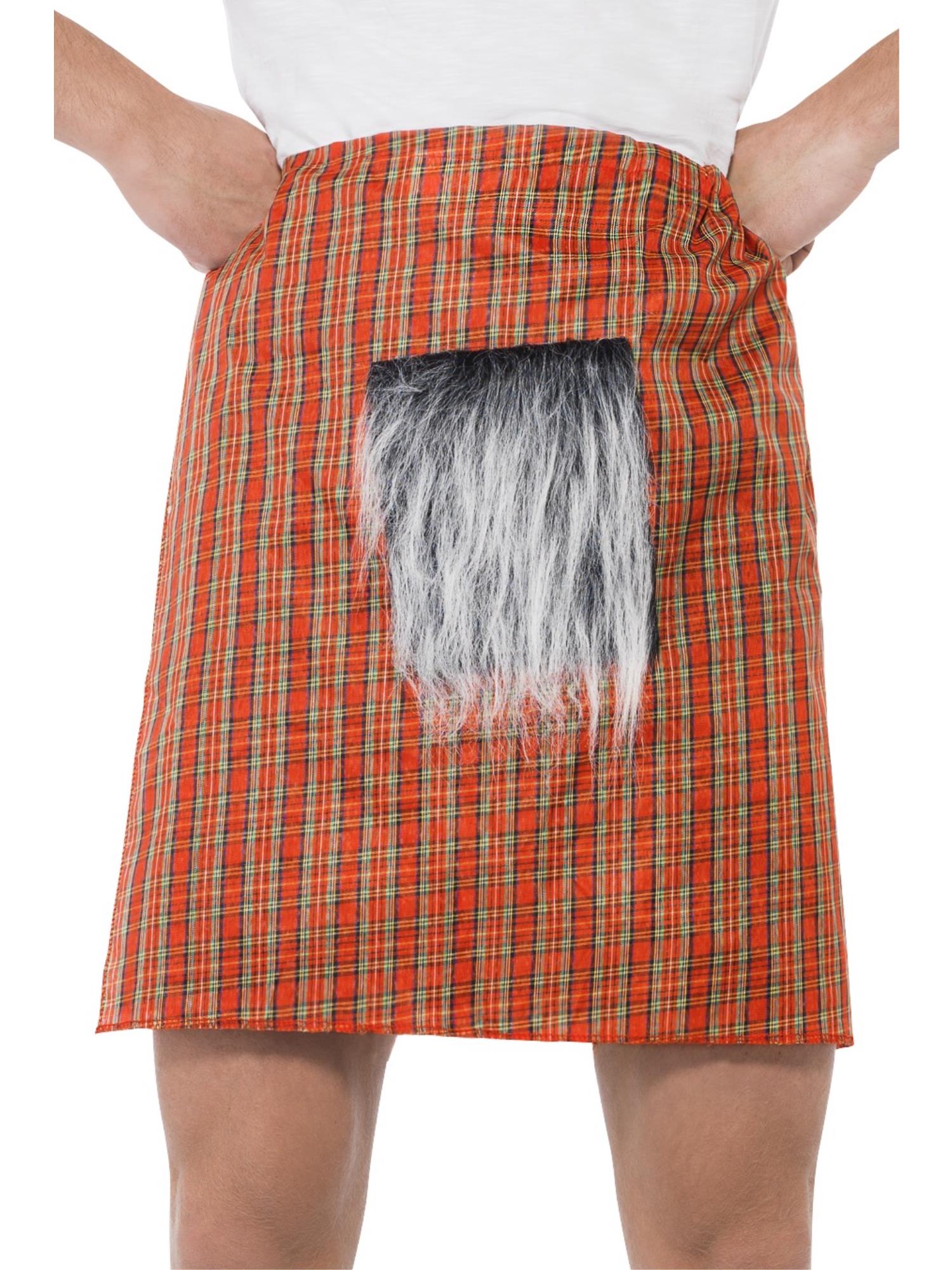 smiffys-fever-tartan-kilt-rot-schottenrock-mit-sporran image 1