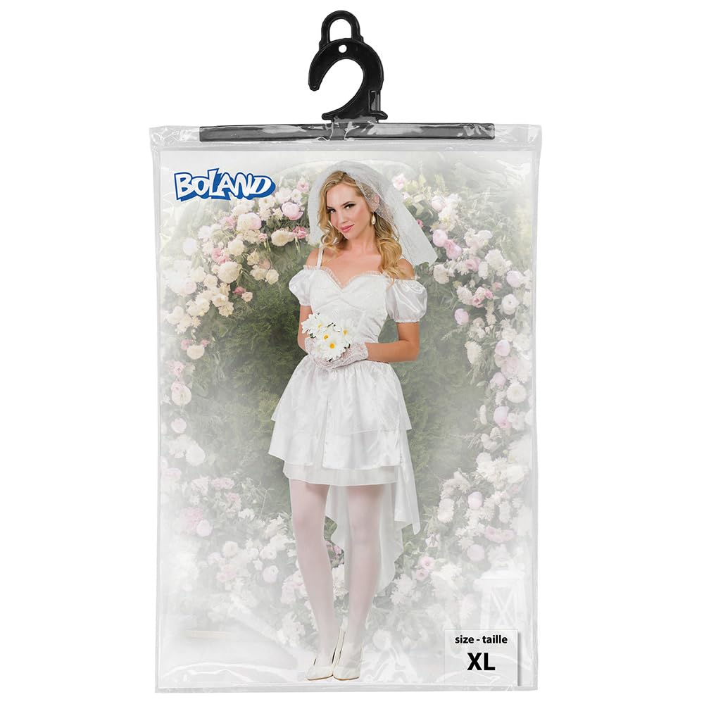 boland-braut-kost-m-damen-wei-xl-mit-schleier image 2
