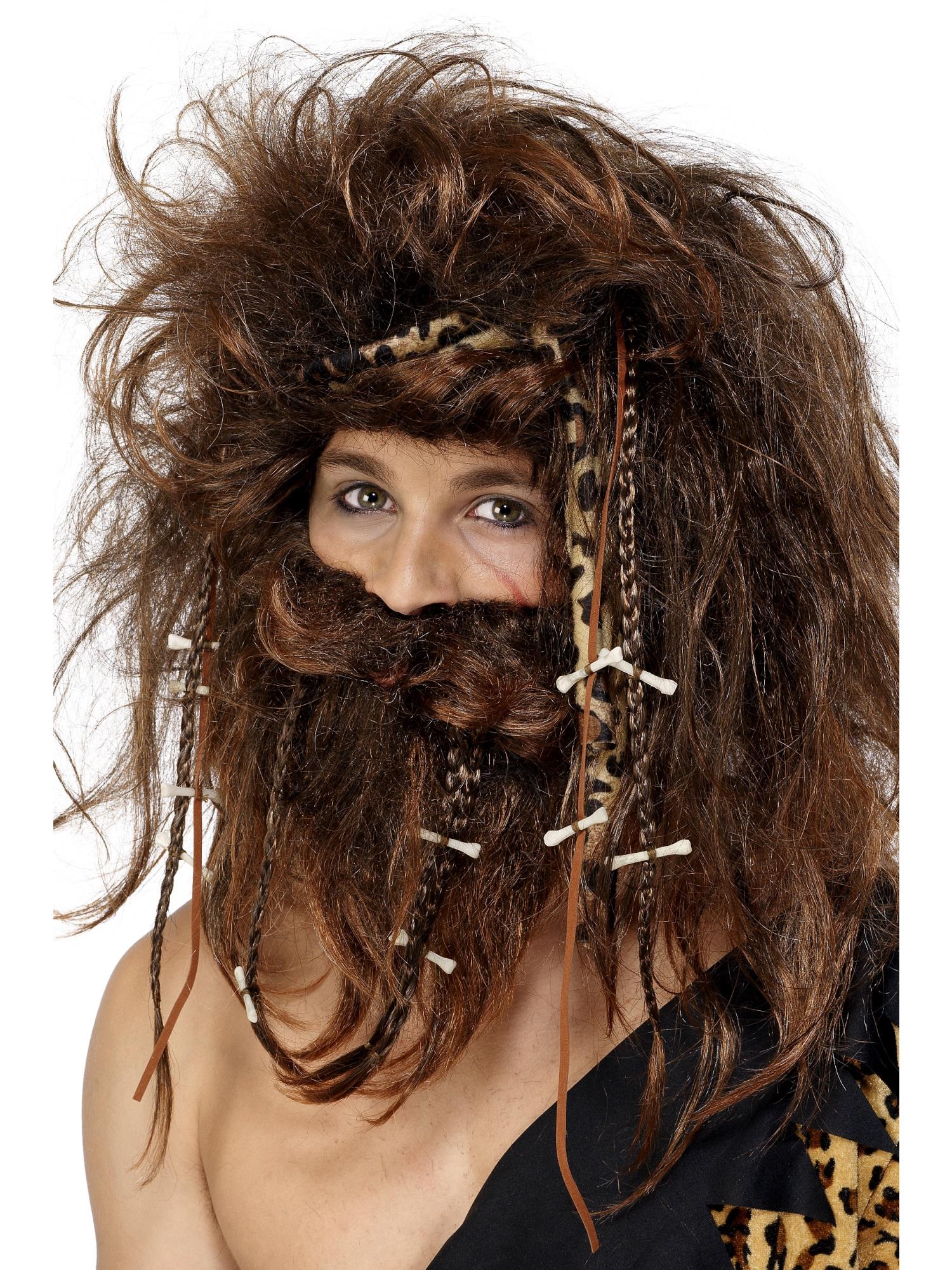 smiffys-fever-crazy-caveman-steinzeit-kost-m-set-braun image 2