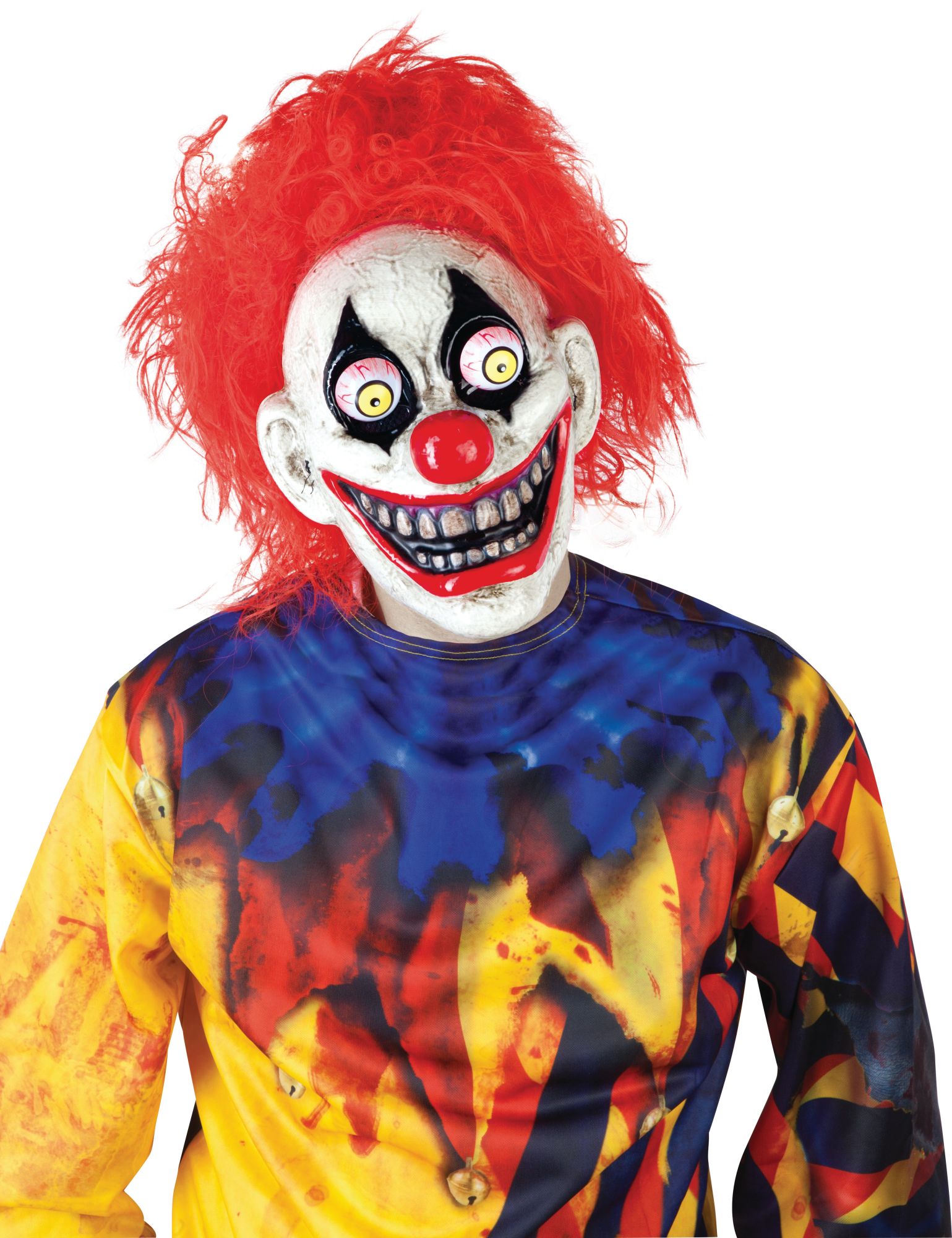 rubies-masques-et-casques-horror-clown-maske-erwachsene-pvc-halbmaske image 1
