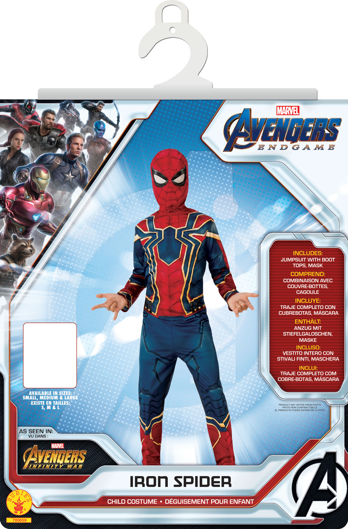 rubies-iron-spider-kost-m-jersey-rot-blau-mit-haube image 2