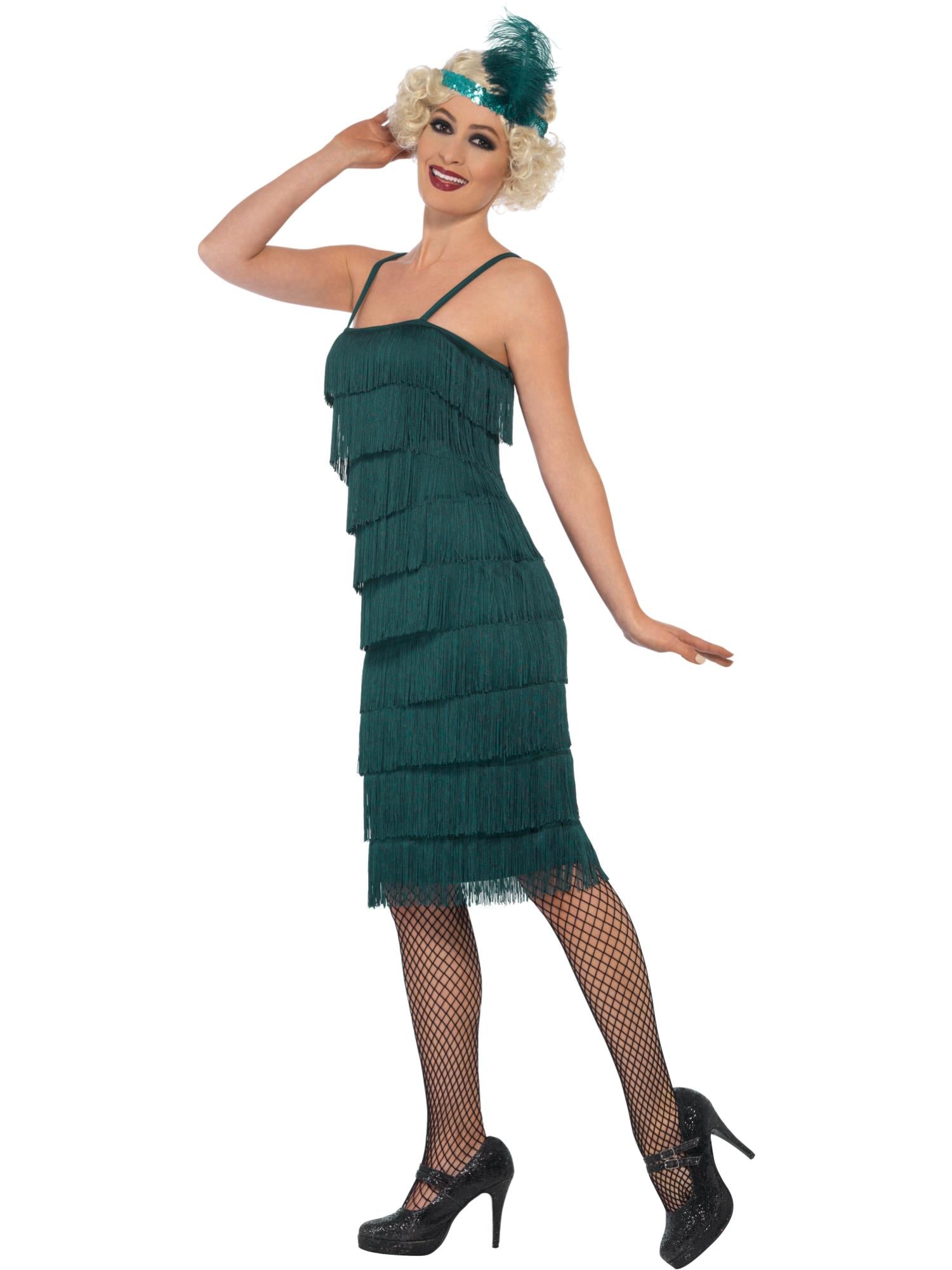 smiffys-fever-44674-flapper-kost-m-petrol-gr-m image 3