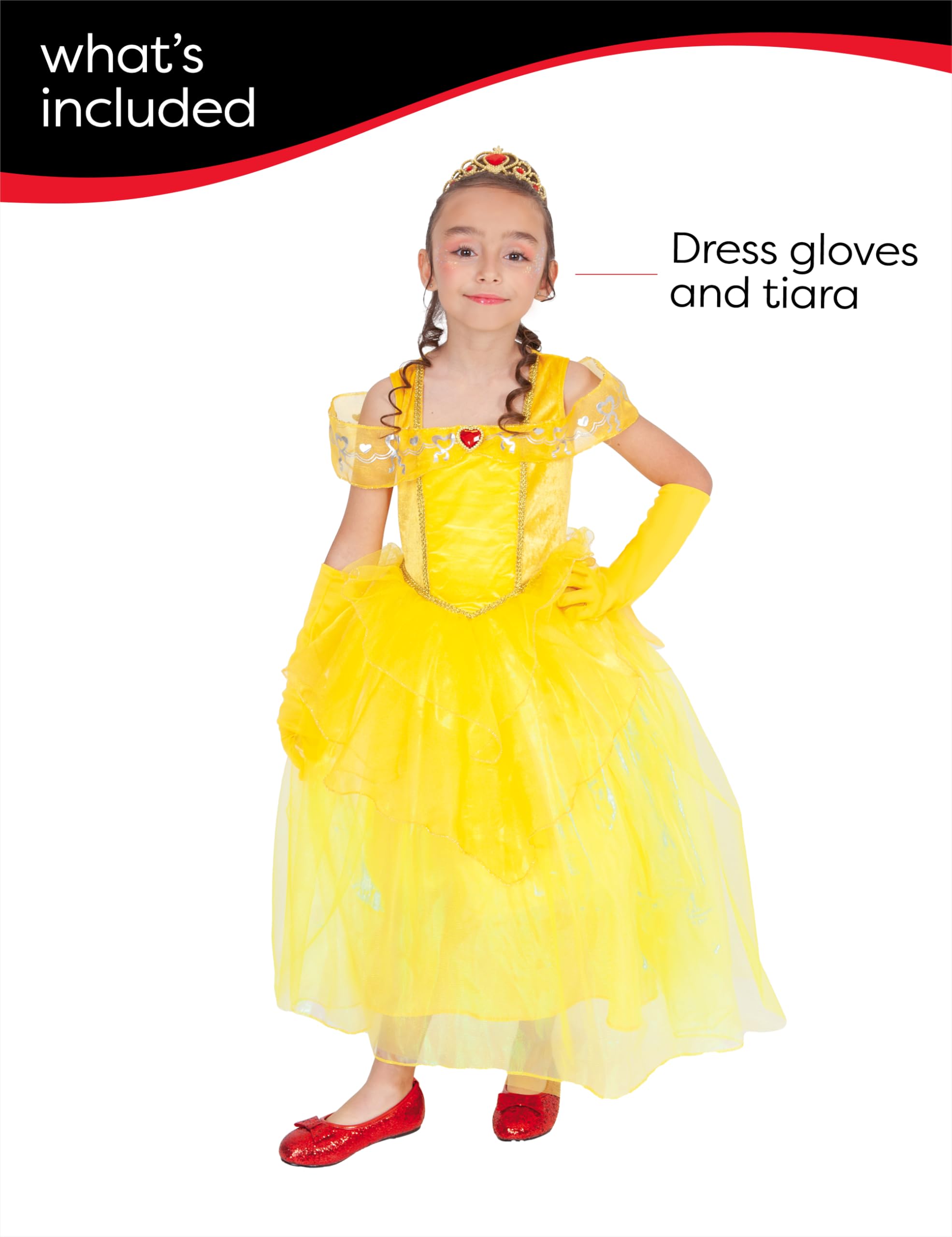 rubie-s-deluxe-prinzessinnenkost-m-gelb-3-4-jahre-kleid image 3