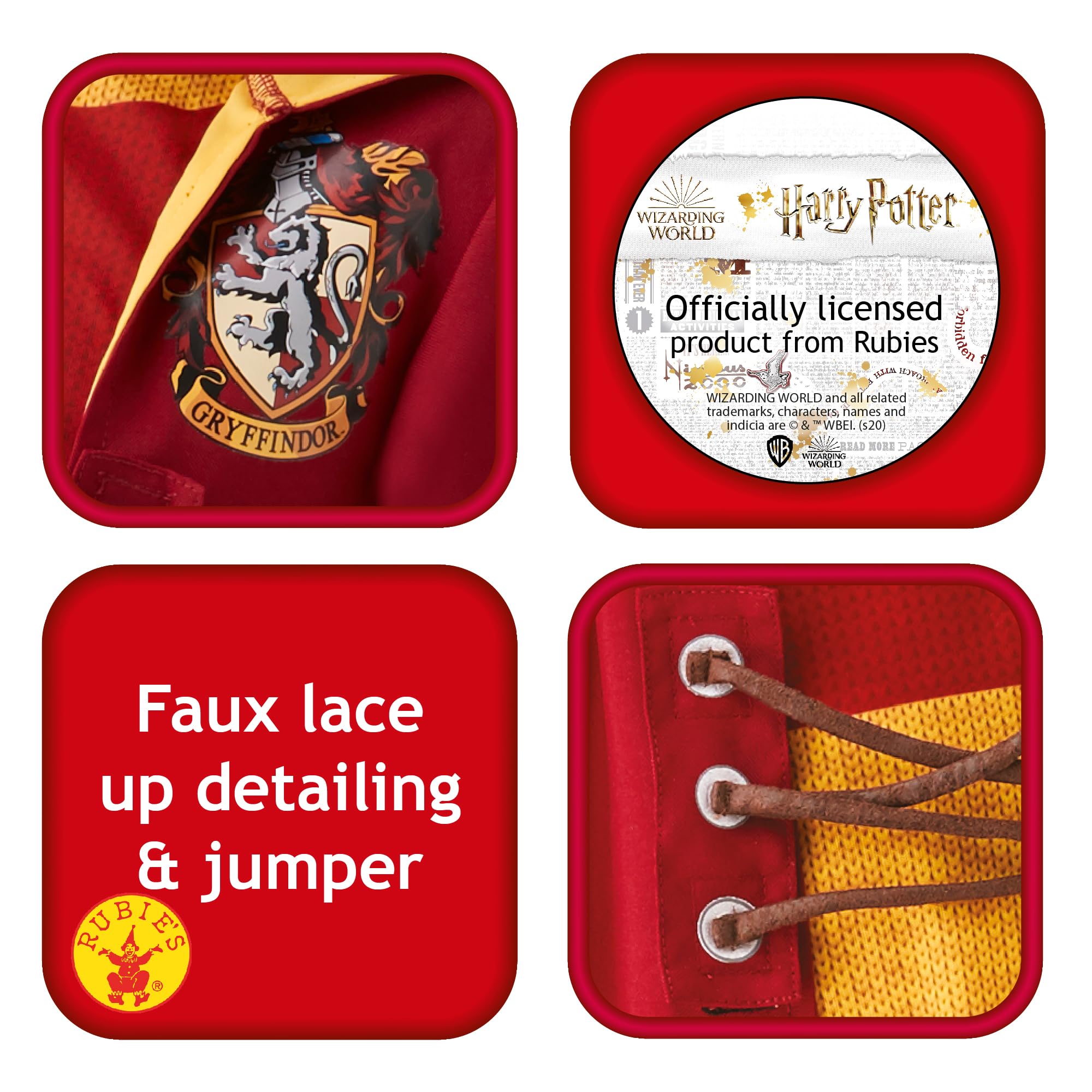 rubie-s-deluxe-harry-potter-quidditch-kost-m-kinder-9-10-gryffindor image 4