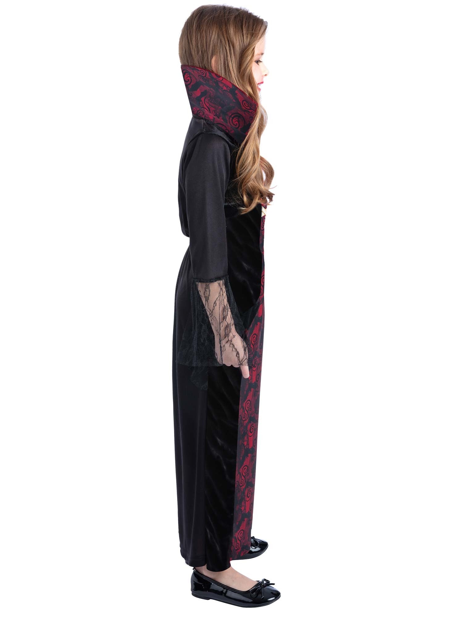 smiffys-fever-vampiress-kost-m-kleid-mit-kragen-gr-l-schwarz-rot image 3