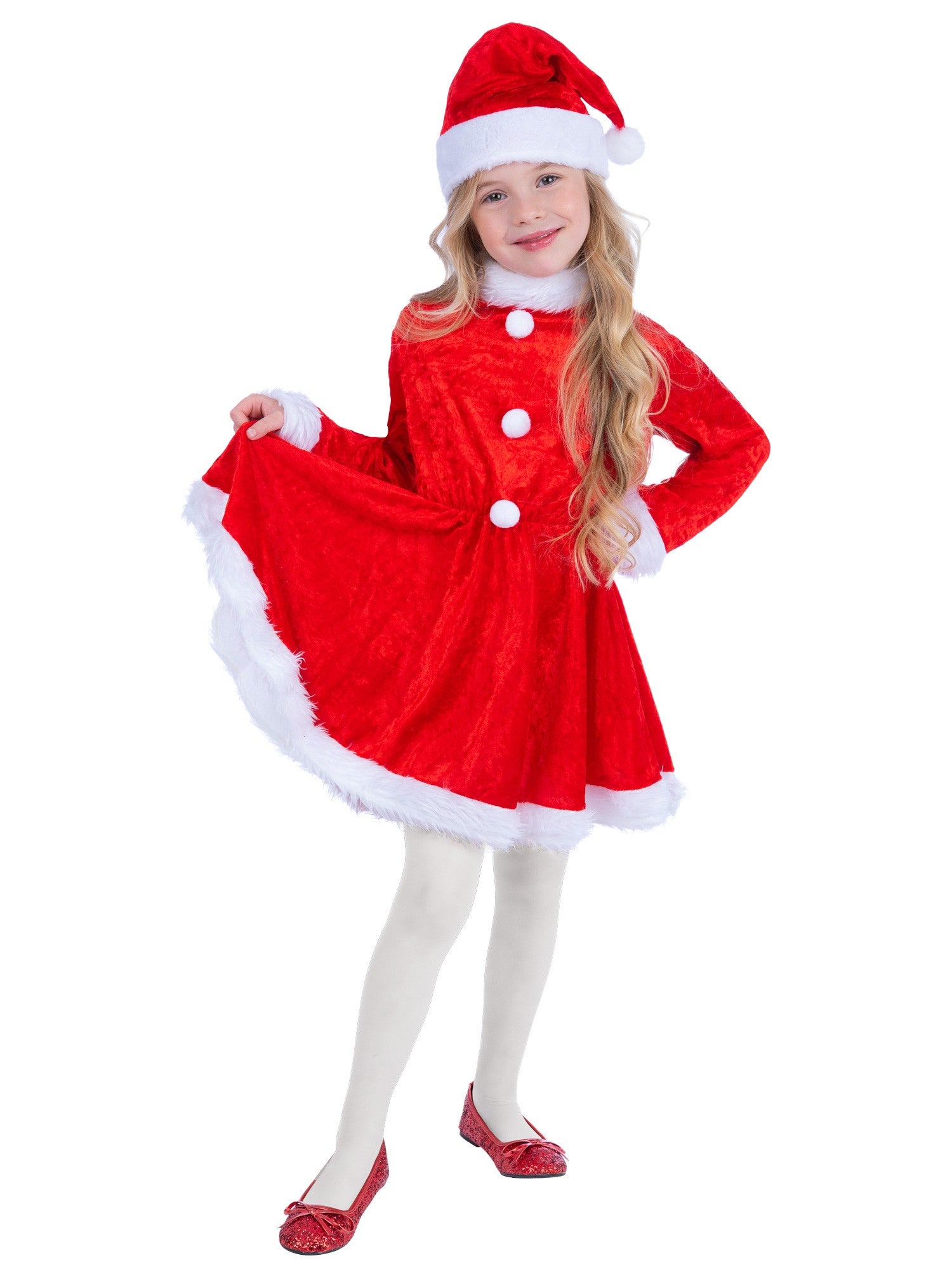 smiffys-fever-mini-miss-santa-kost-m-m-dchen-s-4-6-j image 4