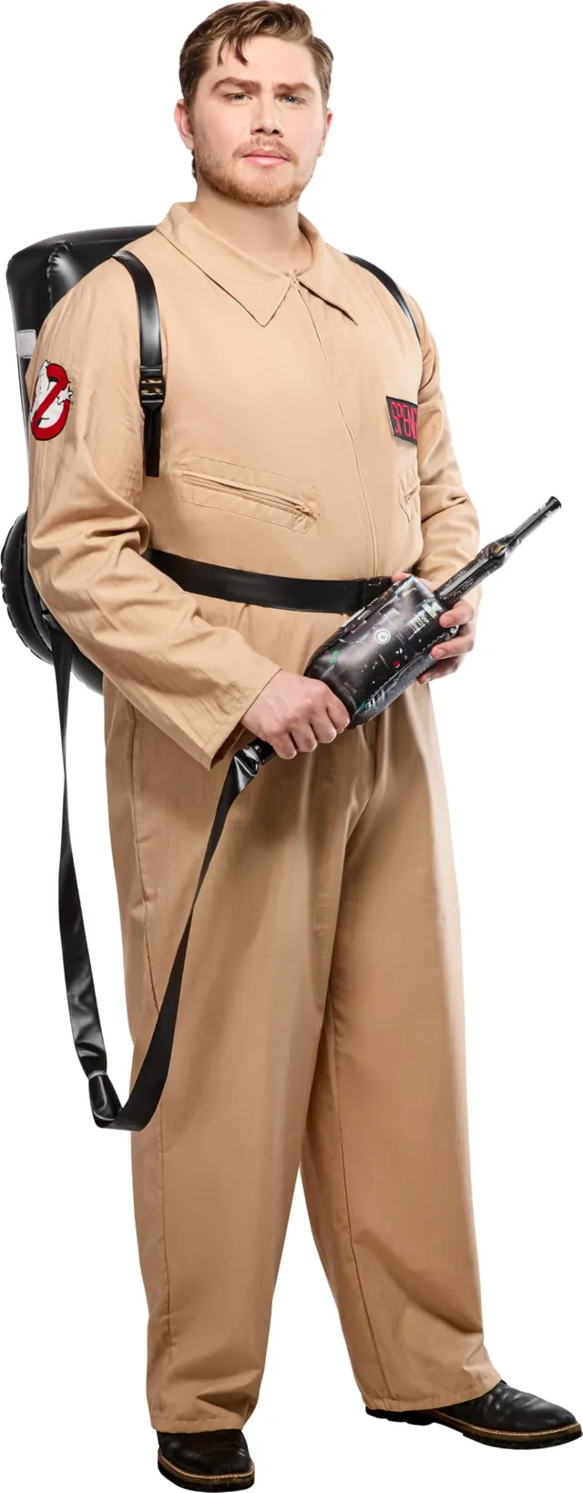 rubie-s-deluxe-ghostbusters-herren-kost-m-overall-rucksack image 1
