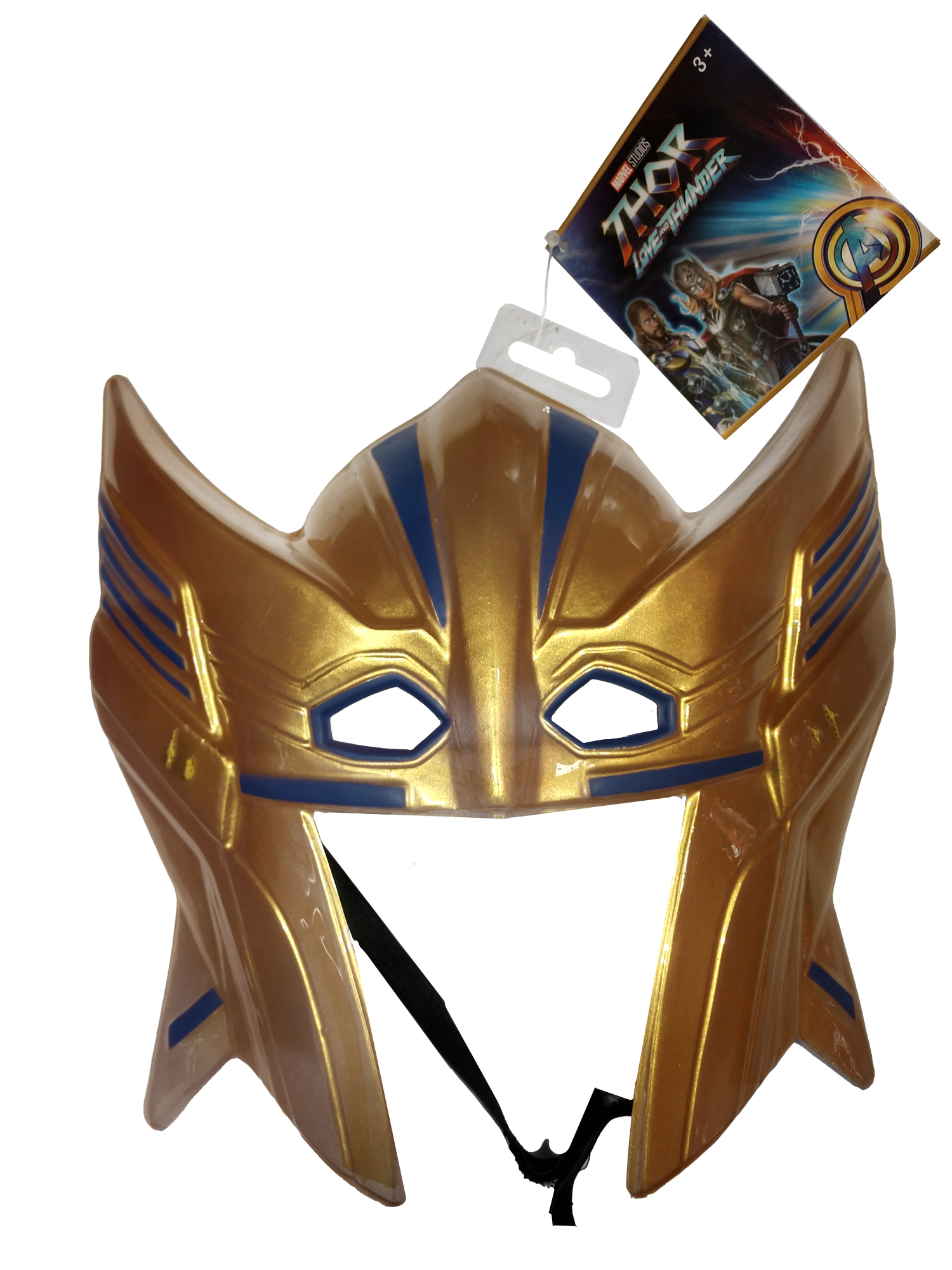 rubies-thor-maske-kunststoff-gold-blau-gummiband image 2