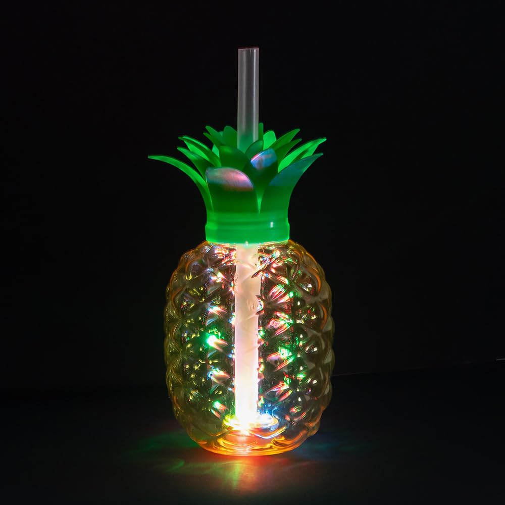 boland-accessories-led-becher-ananas-trinkbecher-50-cl-mit-strohhalm image 4