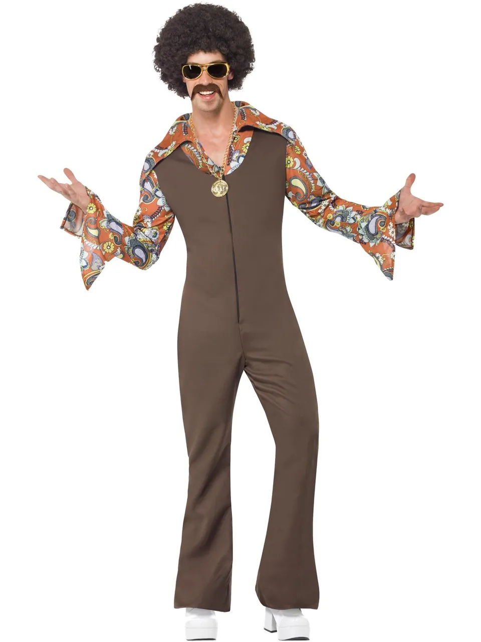 smiffys-fever-groovy-boogie-kost-m-braun-70er-m-38-40 image 1