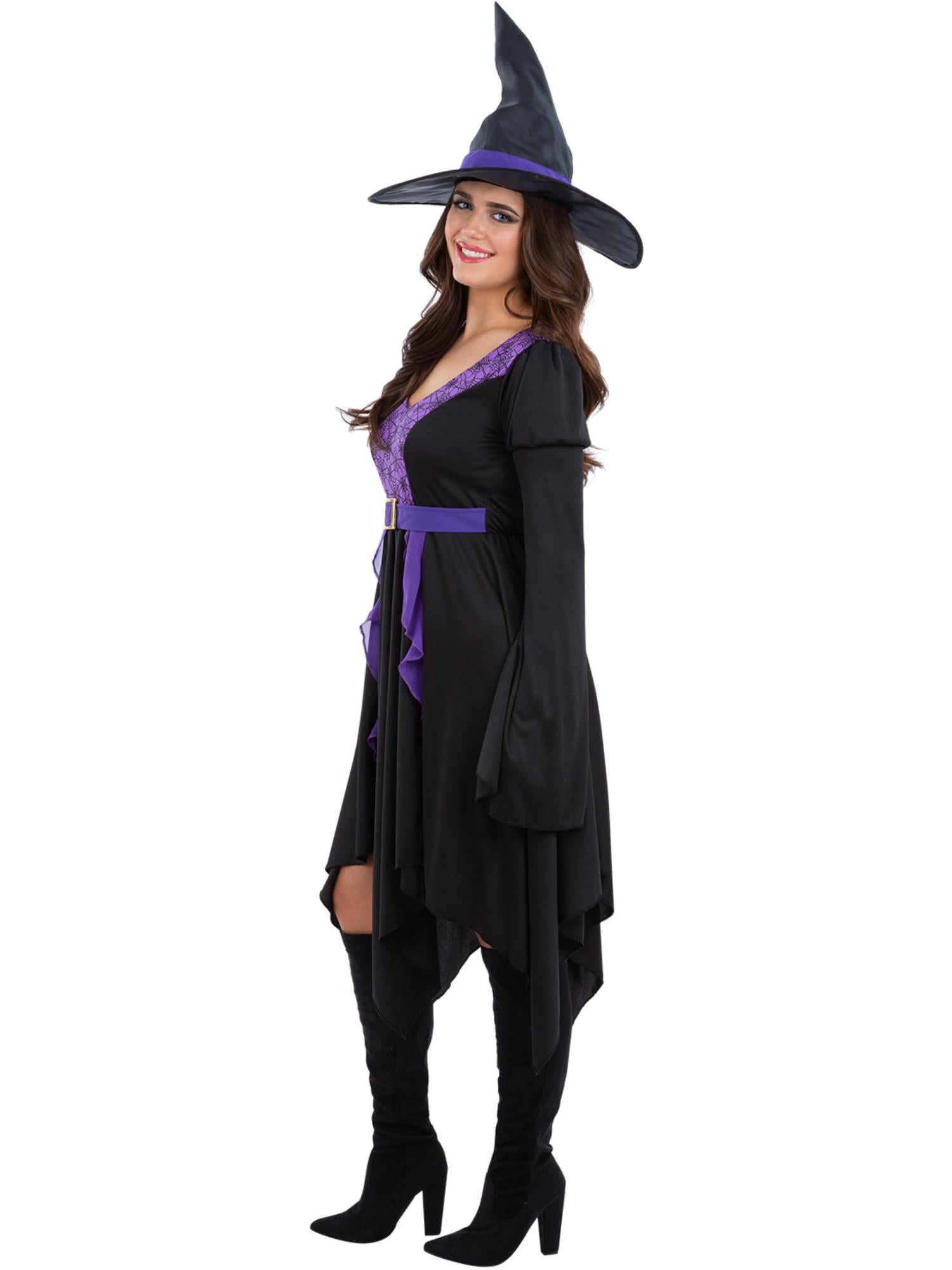 smiffys-fever-practical-spell-hexenkost-m-schwarz-lila-hut image 3