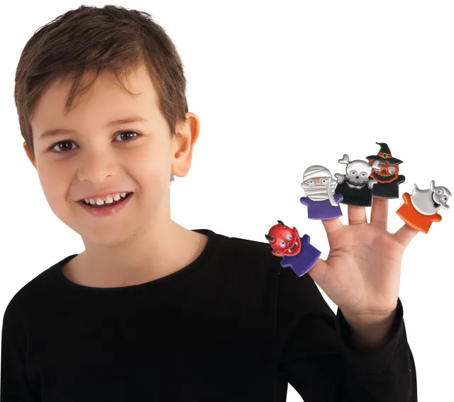 rubies-halloween-fingerpuppen-6er-set-grusel-figuren-mini image 1