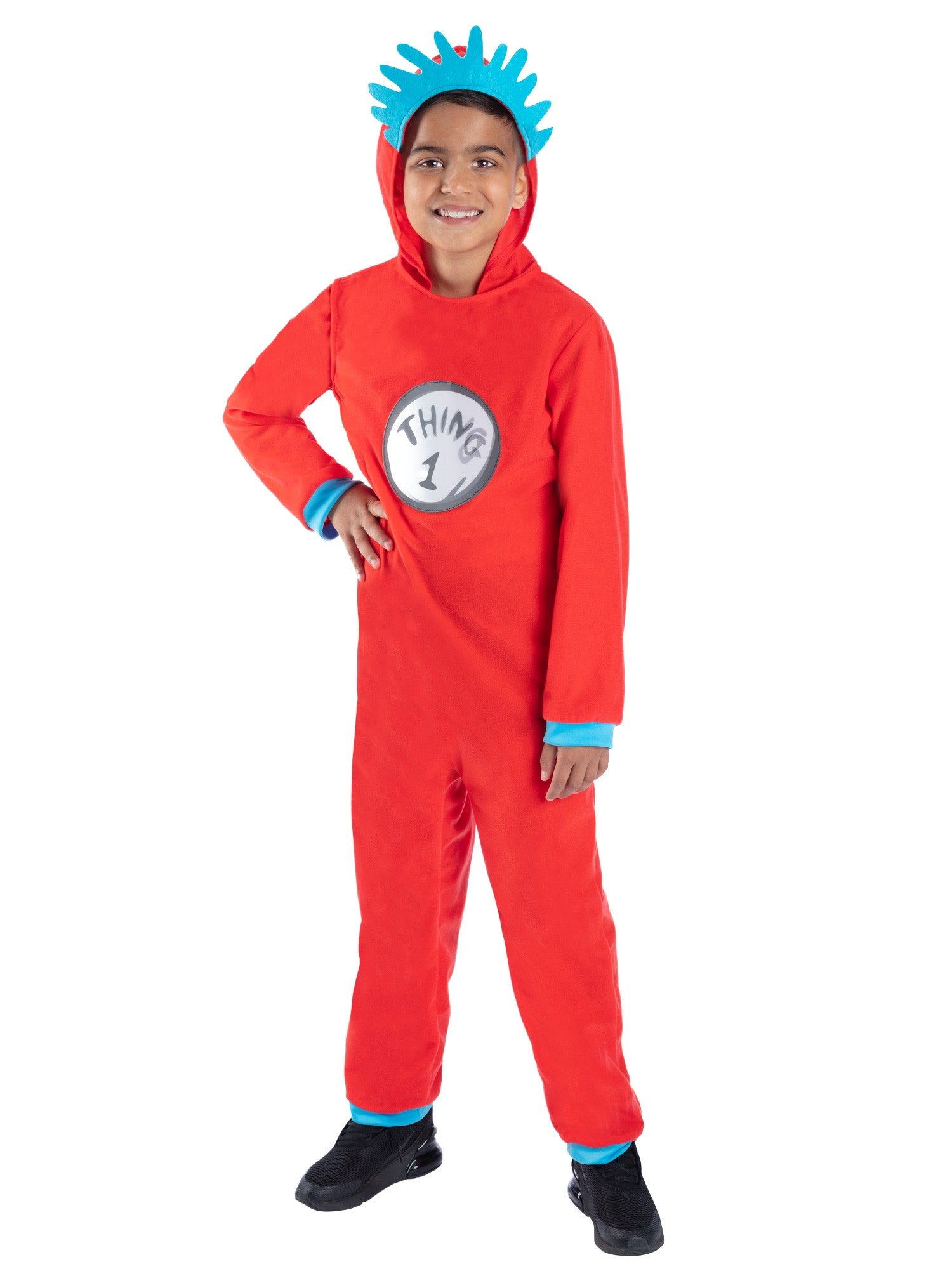smiffys-fever-thing-1-2-kinderkost-m-jumpsuit-rot-l image 1