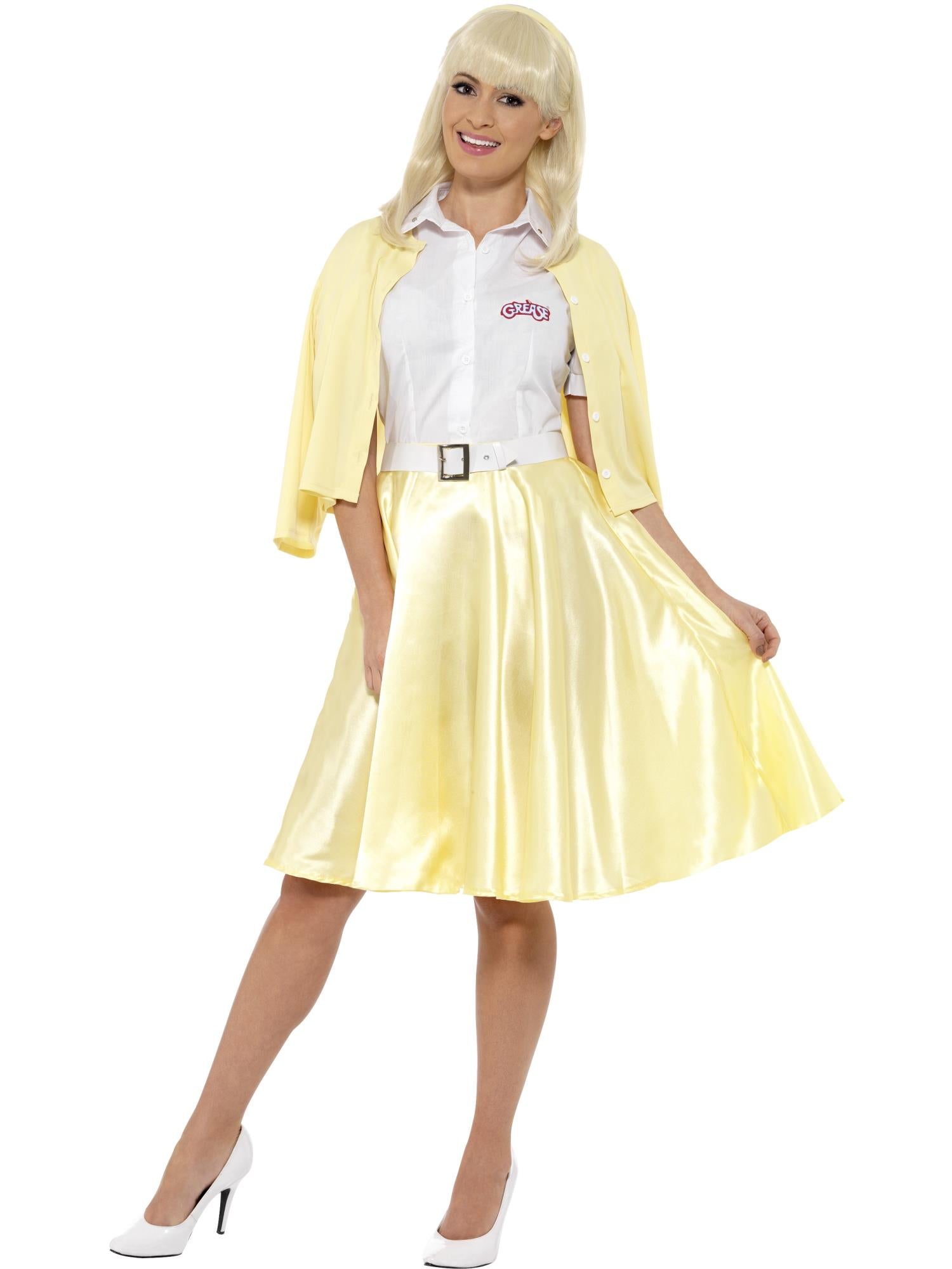 smiffys-grease-sandy-kostuem-damen-gelb-5-teilig image 1
