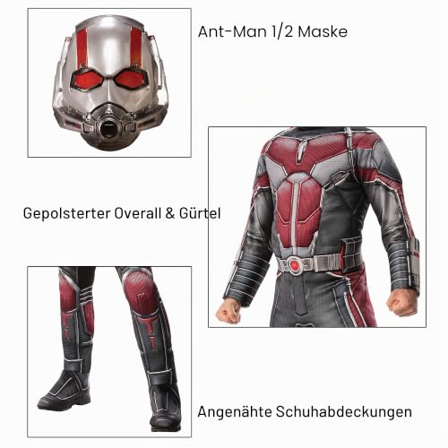 rubie-s-deluxe-ant-man-kost-m-erwachsene-mit-maske-marvel image 6
