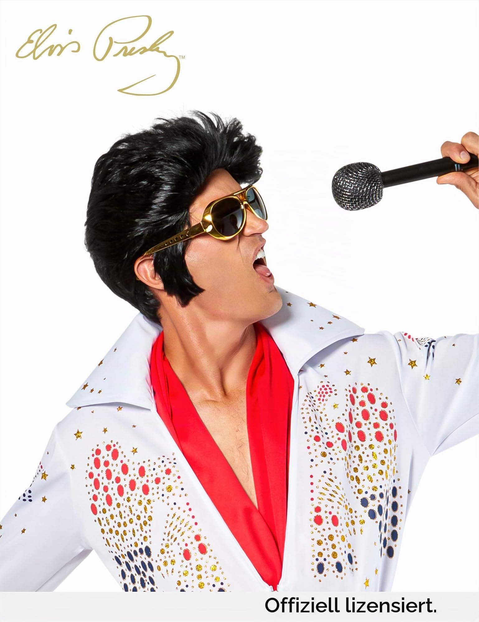 rubie-s-deluxe-elvis-kost-m-herren-wei-einheitsgr-e image 5
