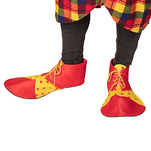 boland-clown-schuhe-stoff-xxl-rot-gelb-berzieher image 6
