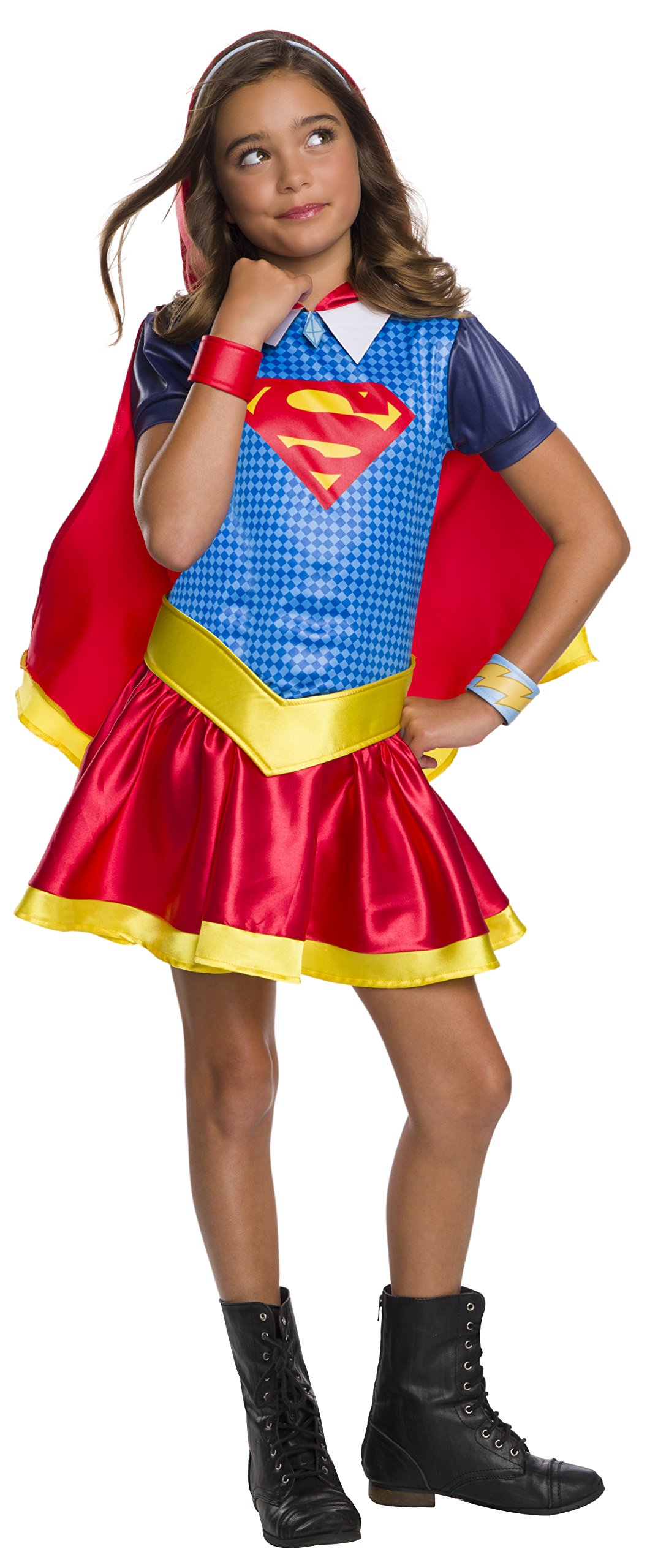 rubie-s-deluxe-supergirl-hoodie-kleid-kinderkost-m-medium image 1