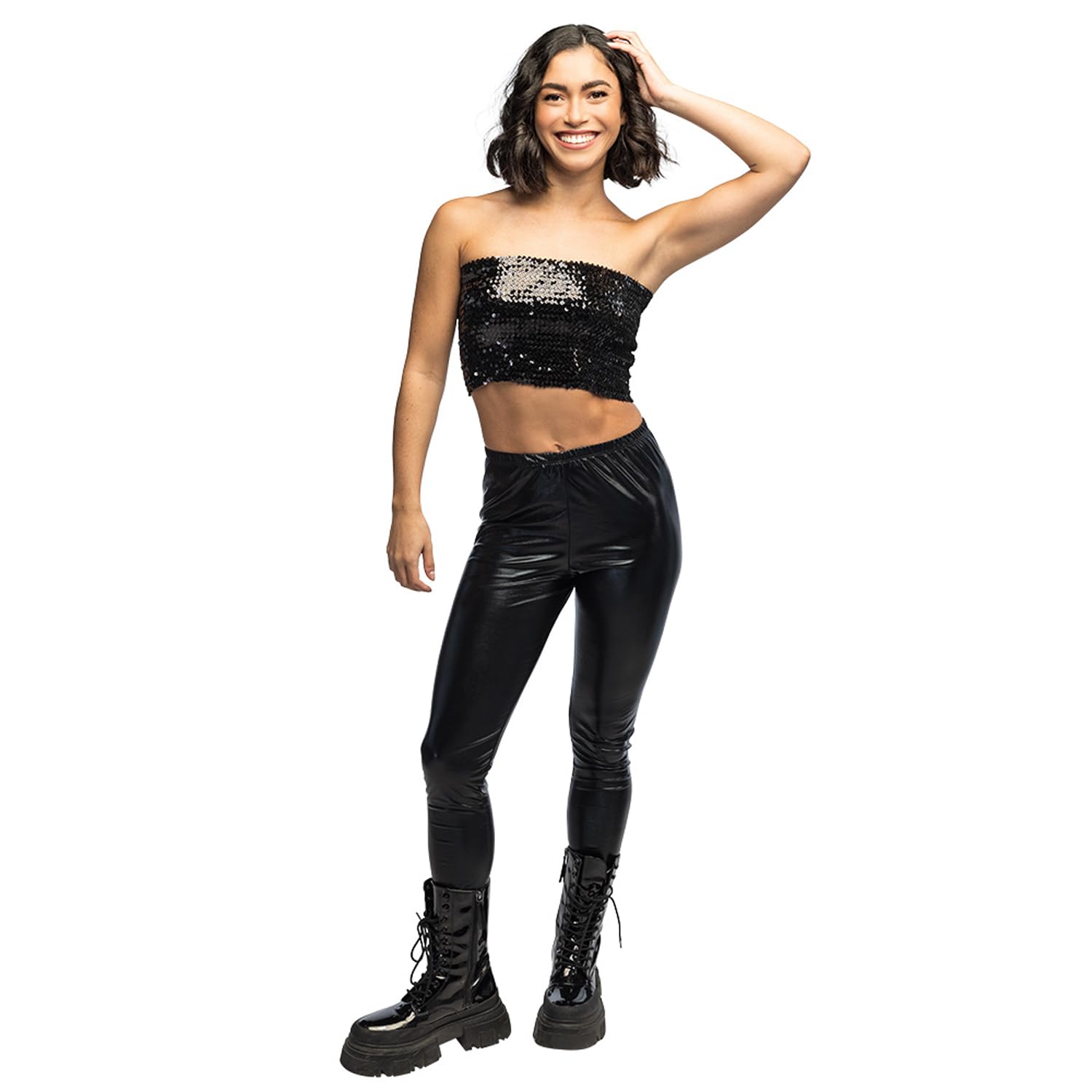 boland-sparkle-bandeau-top-pailletten-schwarz-m-l image 2