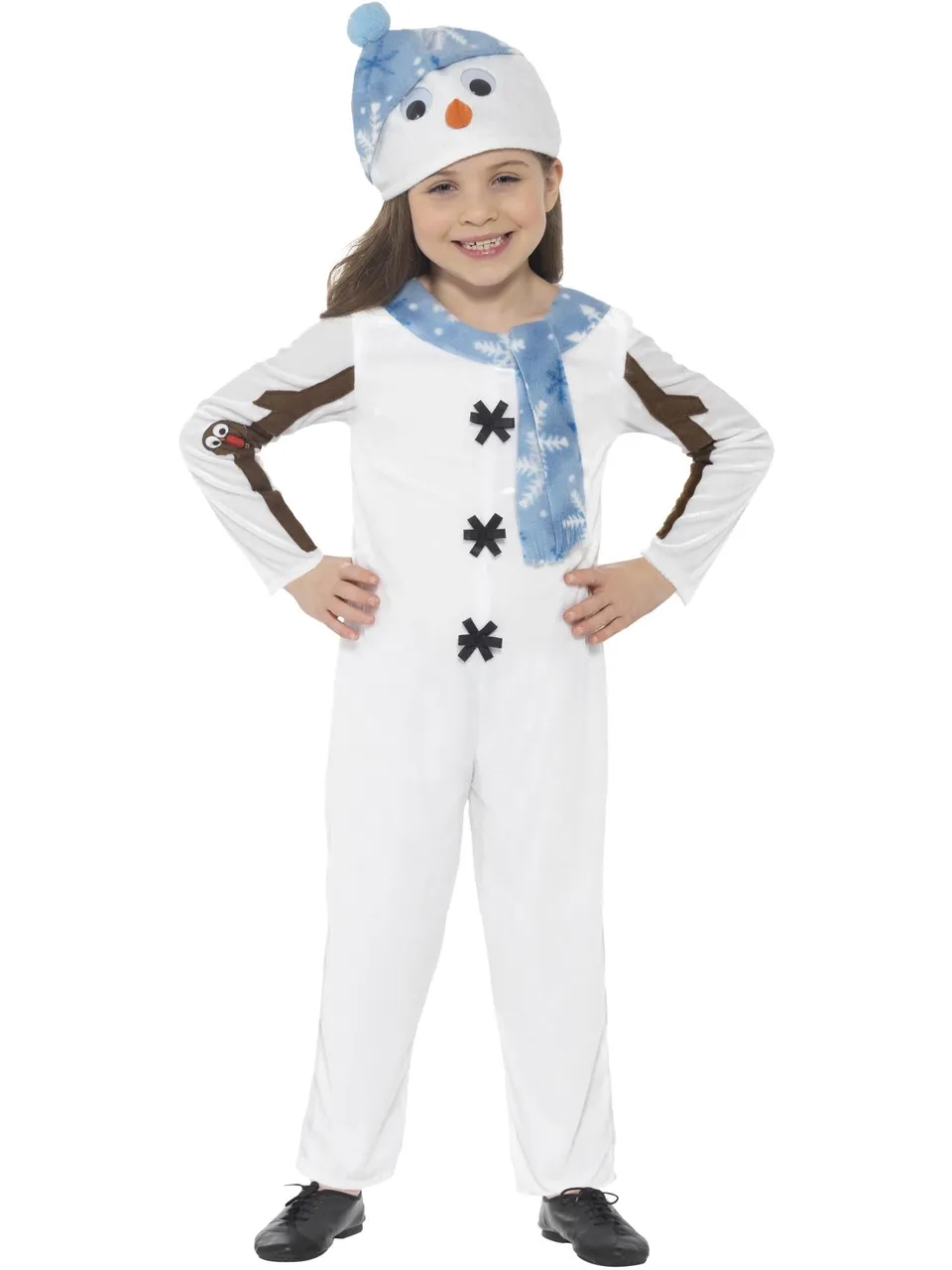 smiffys-fever-snowman-schneemann-kost-m-overall-wei-3-6j image 1